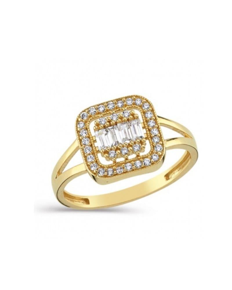 Baget Taşlı 14 Ayar Altın YüzükBaget Taşlı 14 Ayar Altın YüzükTektaş Yüzük