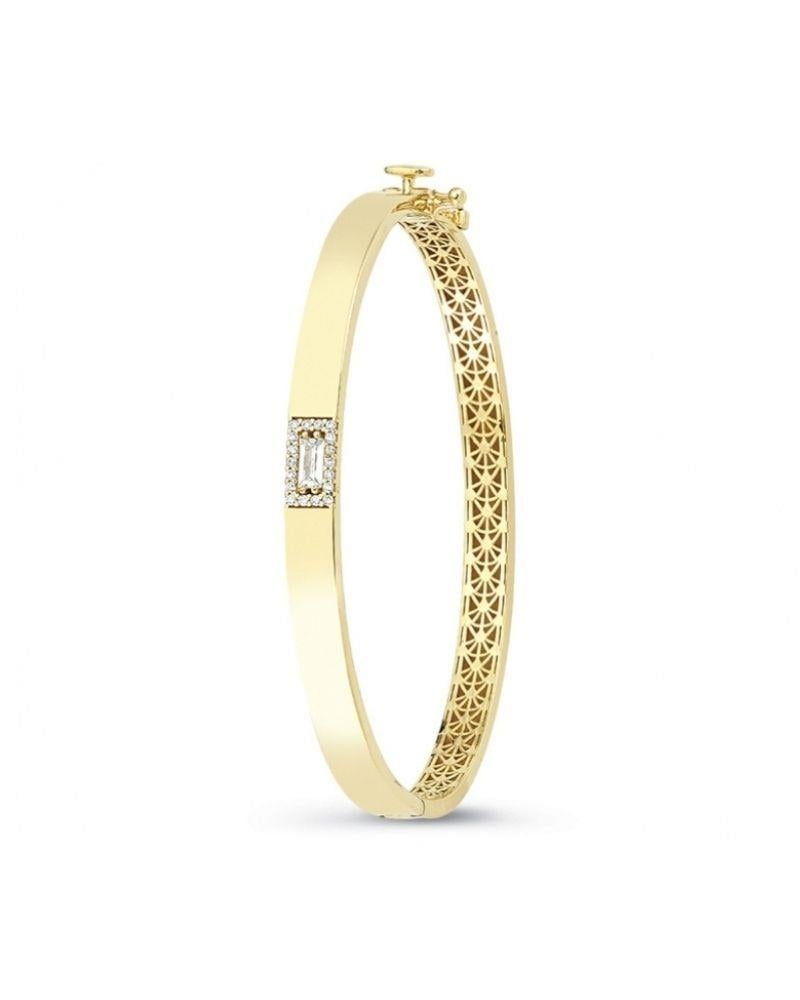 Baget Taşlı Altın Kelepçe BilezikBaget Taşlı Altın Kelepçe Bilezik14 Ayar Bilezik