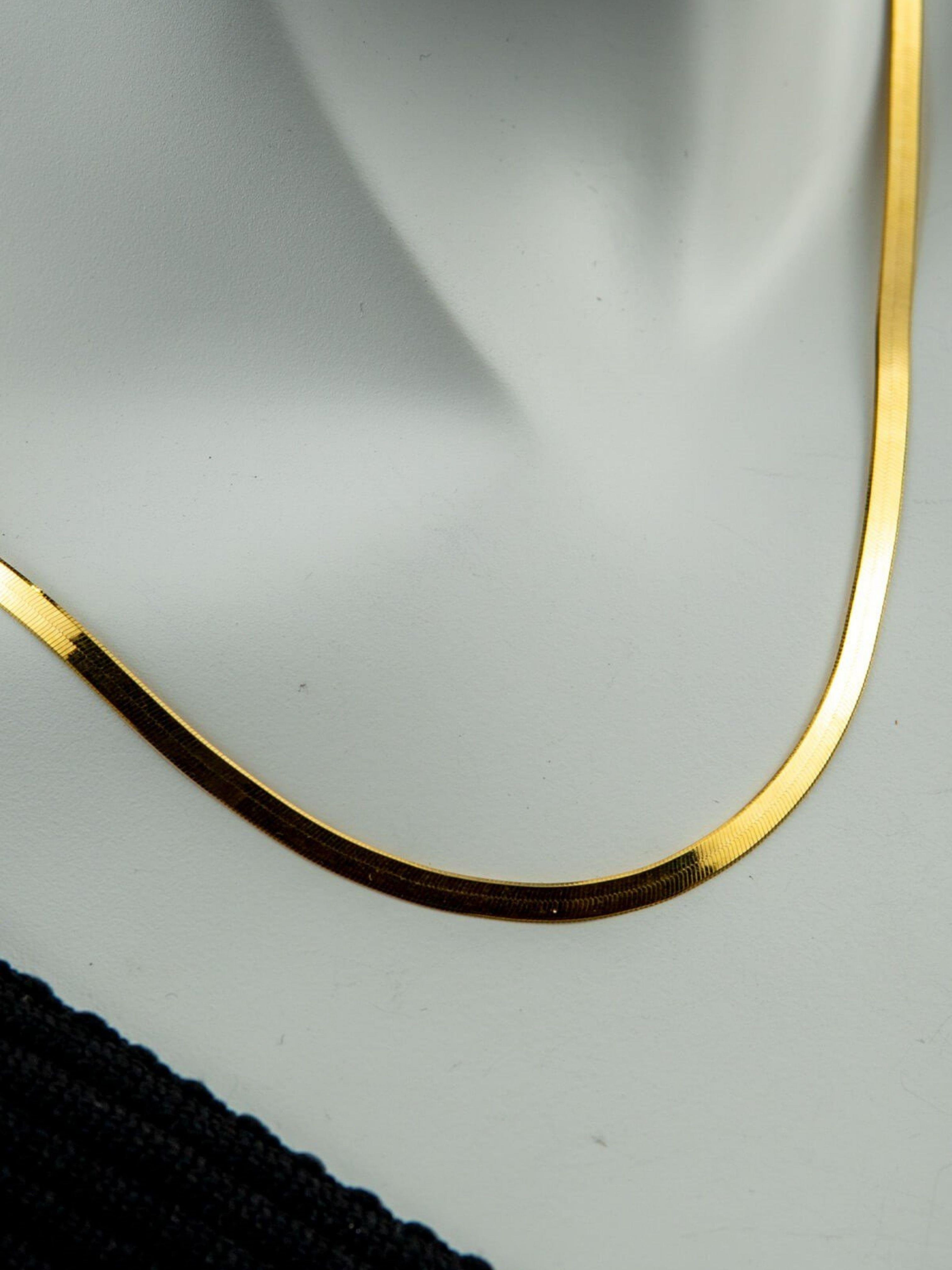 Balık Sırtı İtalyan Zincir Altın Kolye 14 AyarBalık Sırtı İtalyan Zincir Altın Kolye 14 Ayar