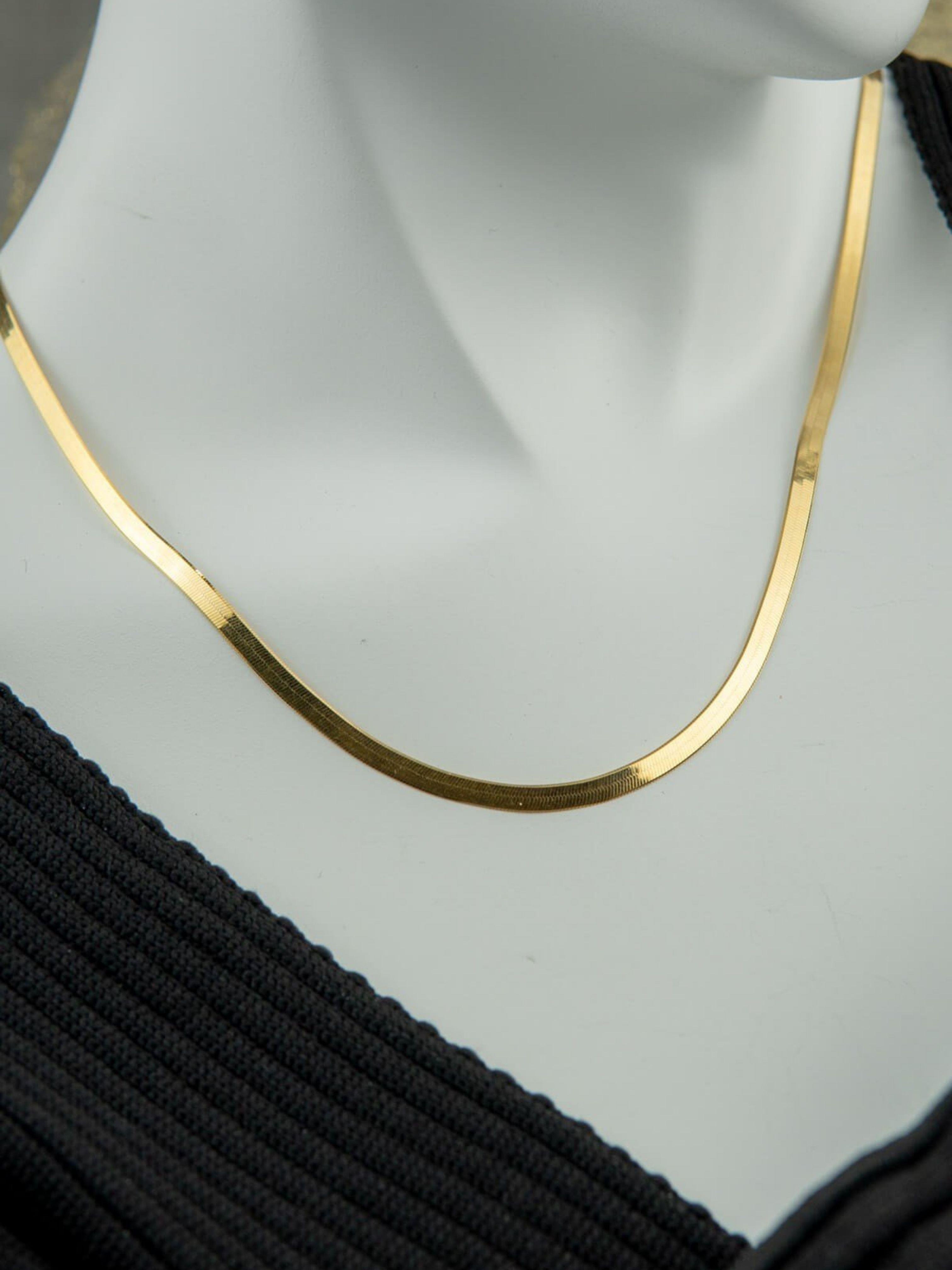 Balık Sırtı İtalyan Zincir Altın Kolye 14 AyarBalık Sırtı İtalyan Zincir Altın Kolye 14 Ayar