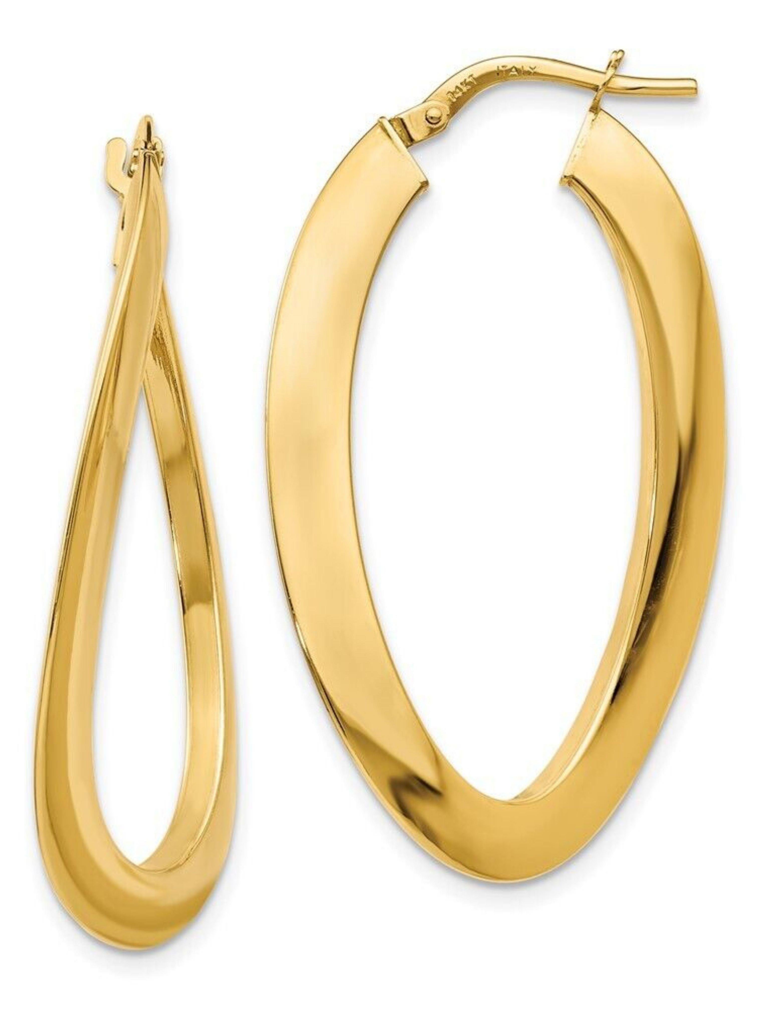 İnce Burgulu Halka Altın Küpe 14 Ayarİnce Burgulu Halka Altın Küpe 14 Ayar