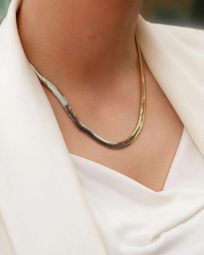 İtalyan Balık Sırtı Altın Zincir 7 mmİtalyan Balık Sırtı Altın Zincir 7 mmZincirler