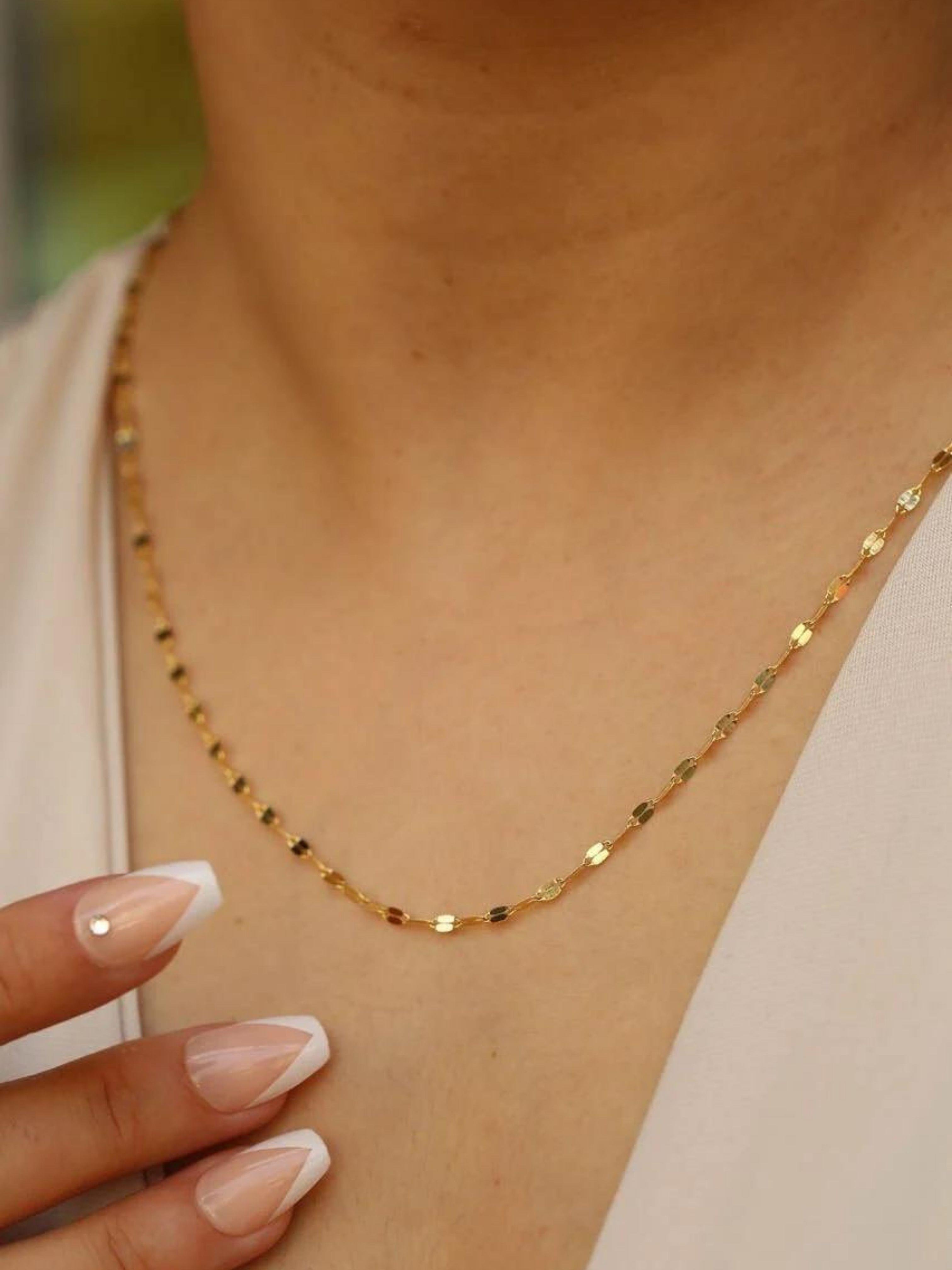 Pullu 45 cm Altın ZincirPullu 45 cm Altın ZincirZincirler