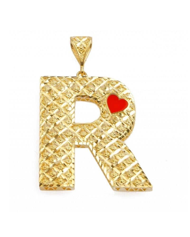 R Harfi Altın Kolye Ucu 14 AyarR Harfi Altın Kolye Ucu 14 AyarKolye Uçları