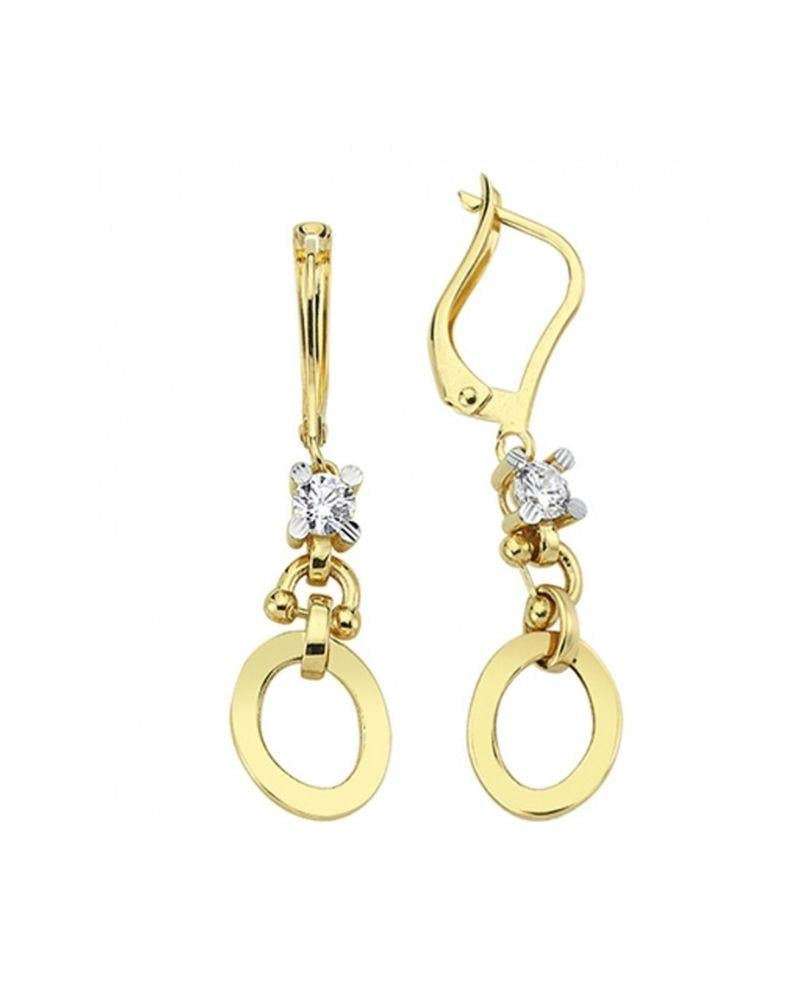 Tektaş Zincir 14 Ayar Sarkaç Altın KüpeTektaş Zincir 14 Ayar Sarkaç Altın KüpeSallantılı Küpeler