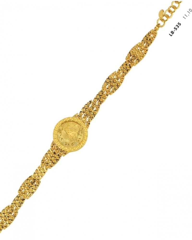 Tuğralı Altın Bileklik 14 AyarTuğralı Altın Bileklik 14 AyarTaşlı Bileklik