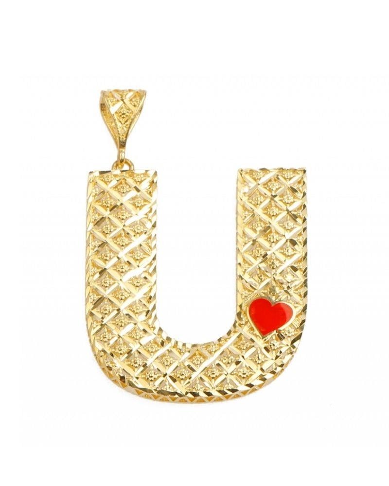 U Harfi Altın Kolye Ucu 14 AyarU Harfi Altın Kolye Ucu 14 AyarKolye Uçları