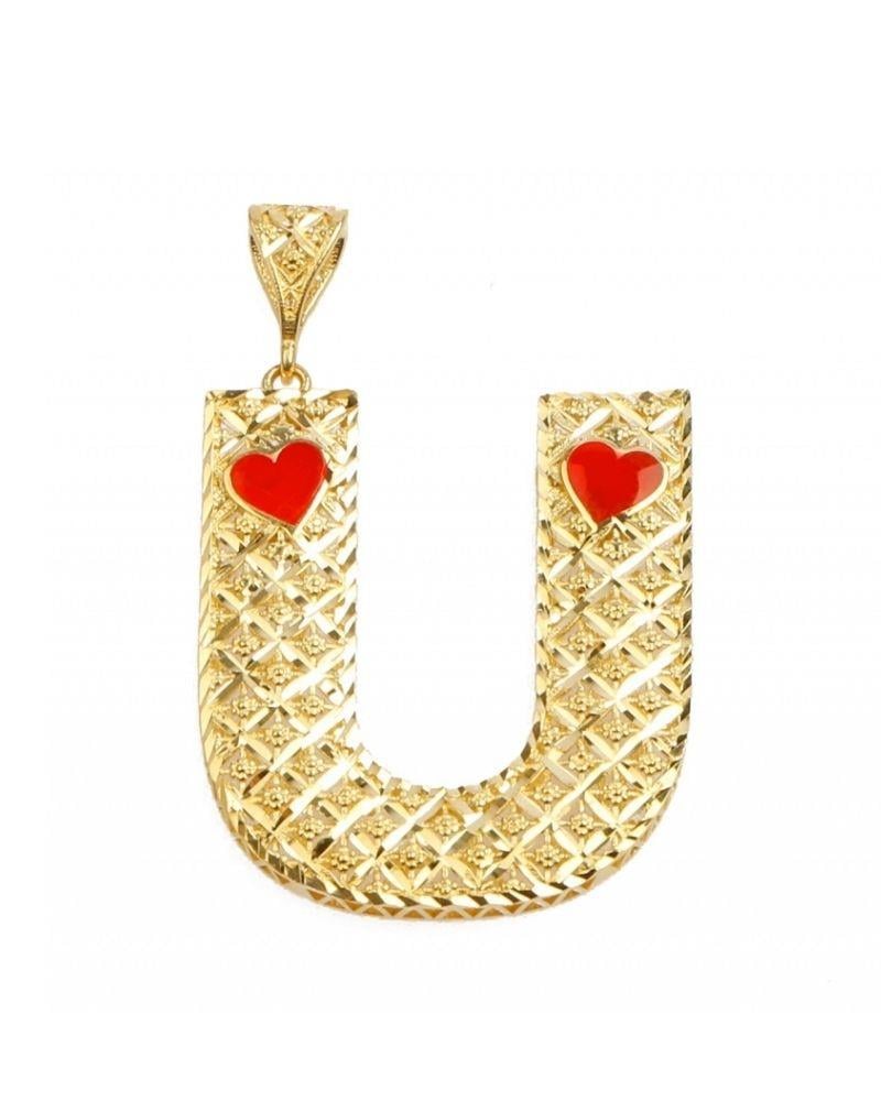 Ü Harfi Altın Kolye Ucu 14 AyarÜ Harfi Altın Kolye Ucu 14 AyarKolye Uçları