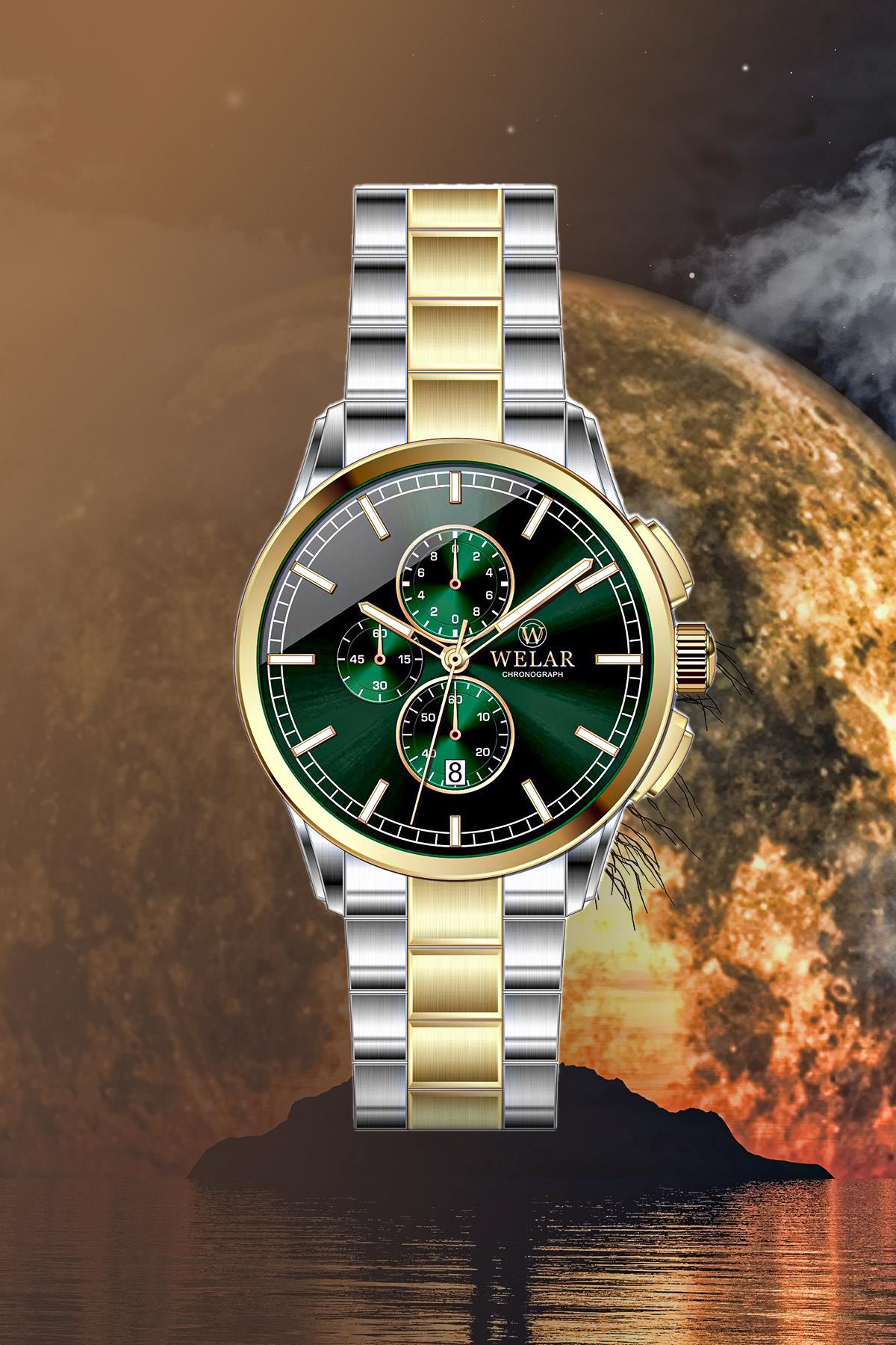 Welar Erkek Kol Saati Gümüş Çelik Kordon WEL3435-4Welar Erkek Kol Saati Gümüş Çelik Kordon WEL3435-4Erkek Saat