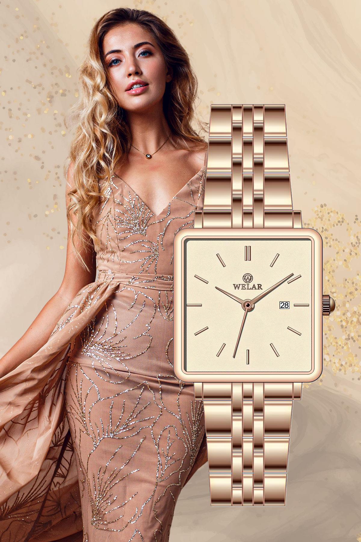 Welar Kadın Kol Saati Rose Kordon WEL3460-6Welar Kadın Kol Saati Rose Kordon WEL3460-6Kadın Saat