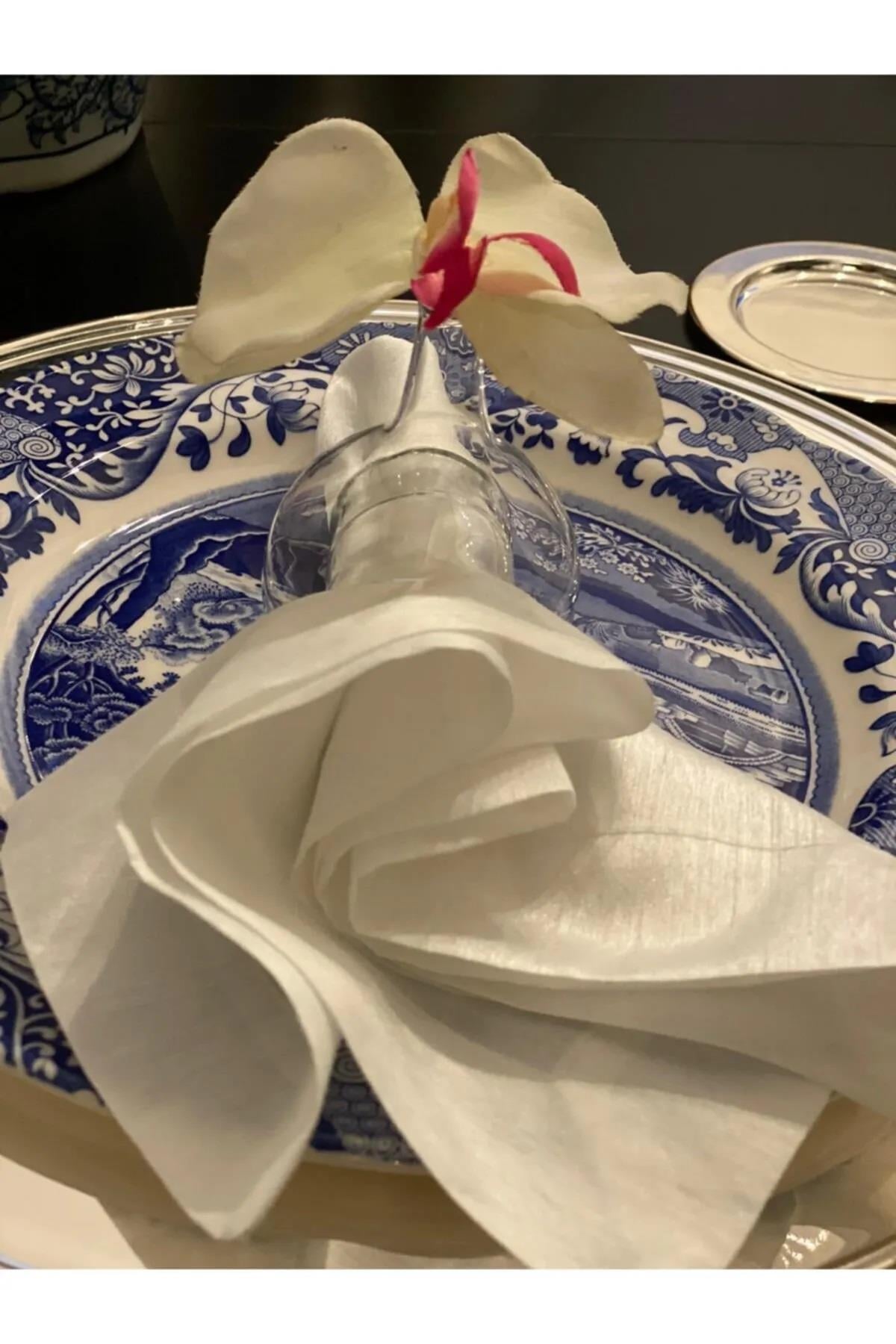 Üfleme Cam Peçetelik 6lı