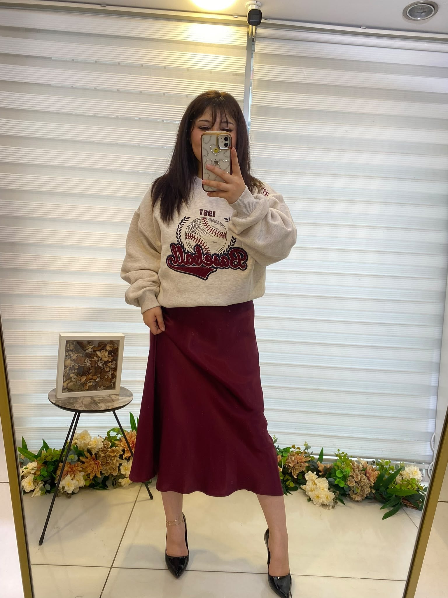 1997 Krem Bordo Sweatshirt