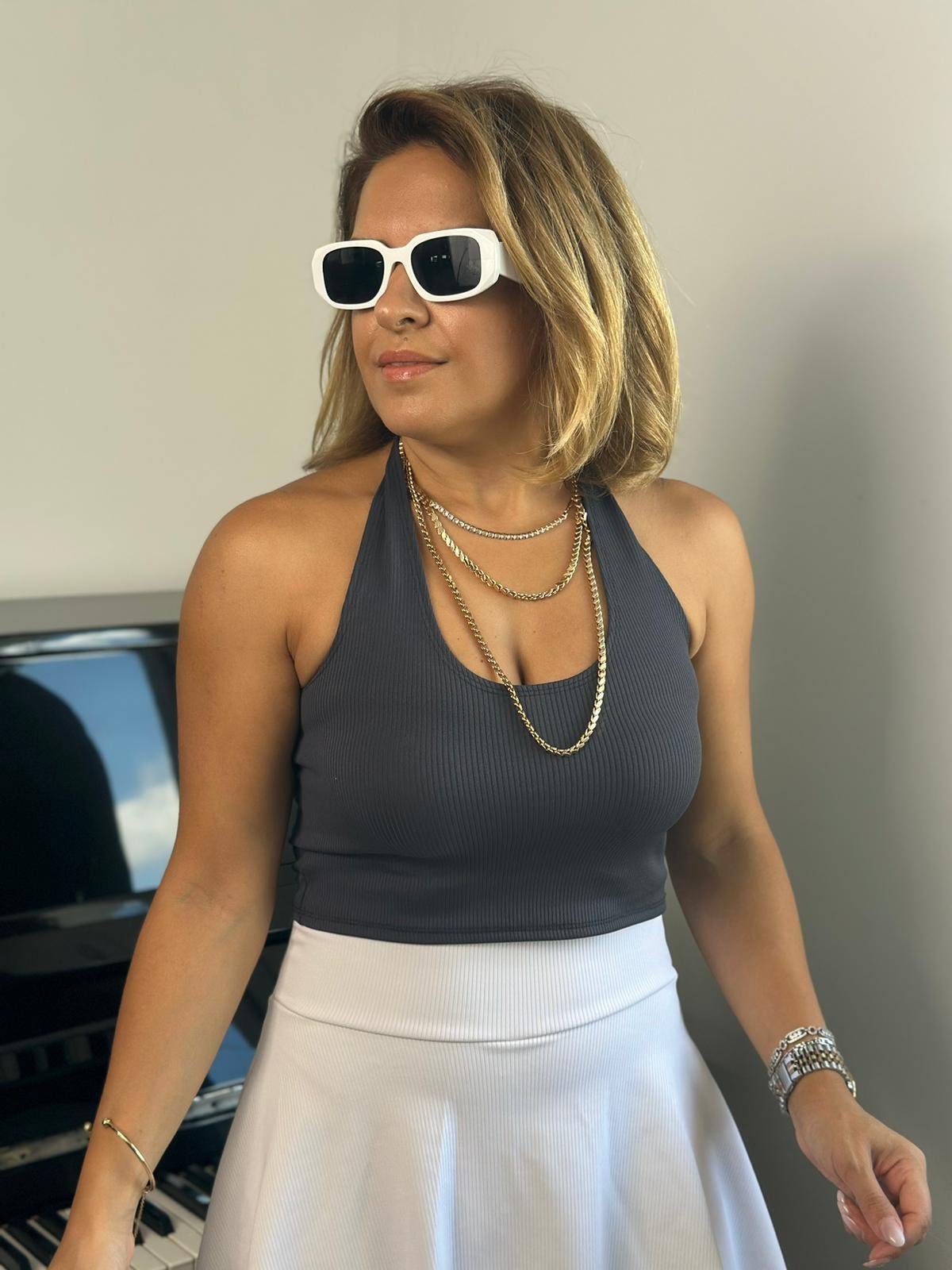Boyundan Geçmeli Füme Crop