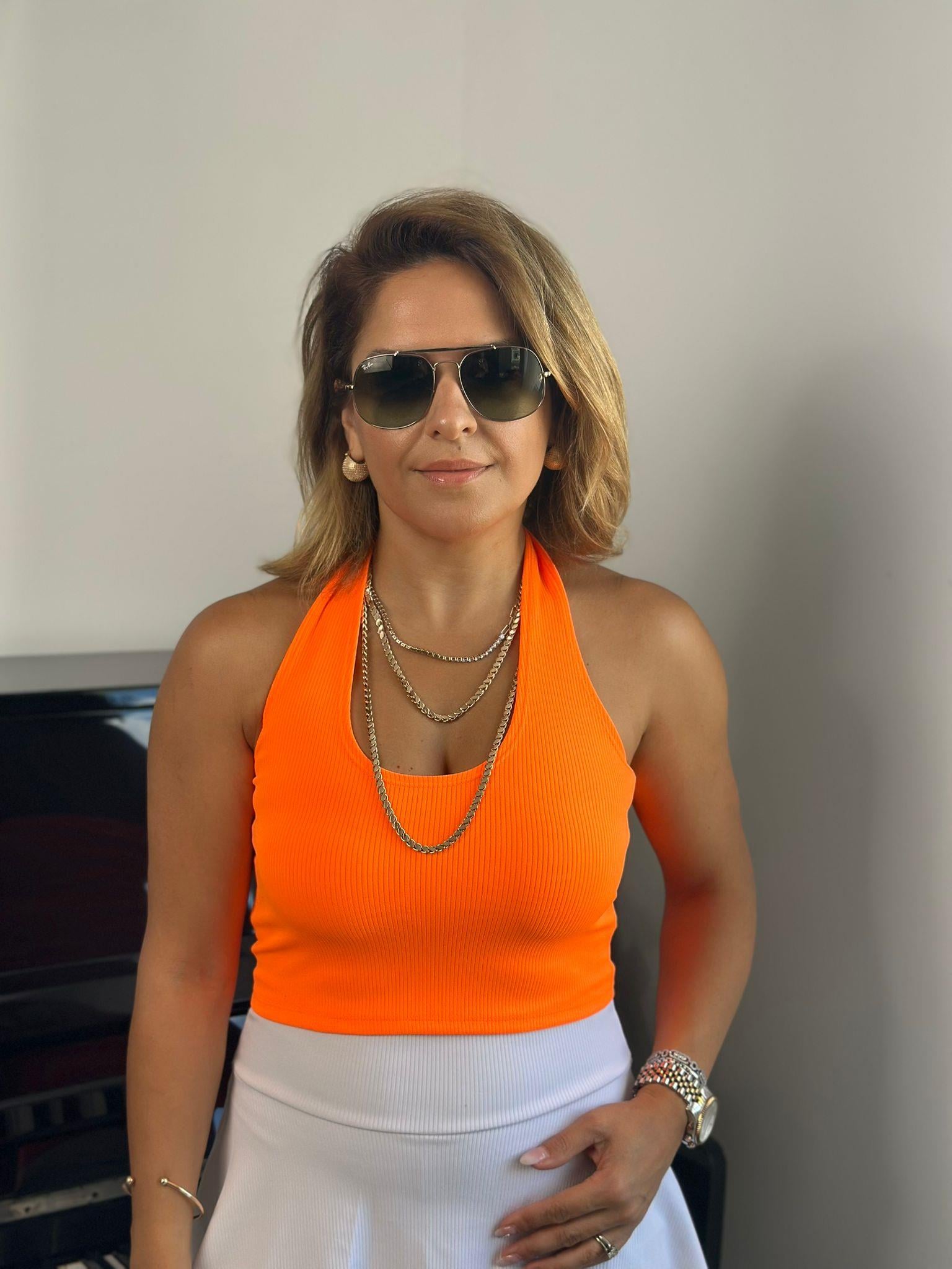 Boyundan Geçmeli Turuncu Crop