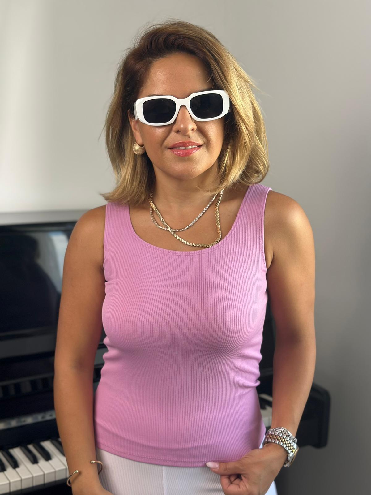 Çift Omuzlu Uzun Fitilli Lila Body
