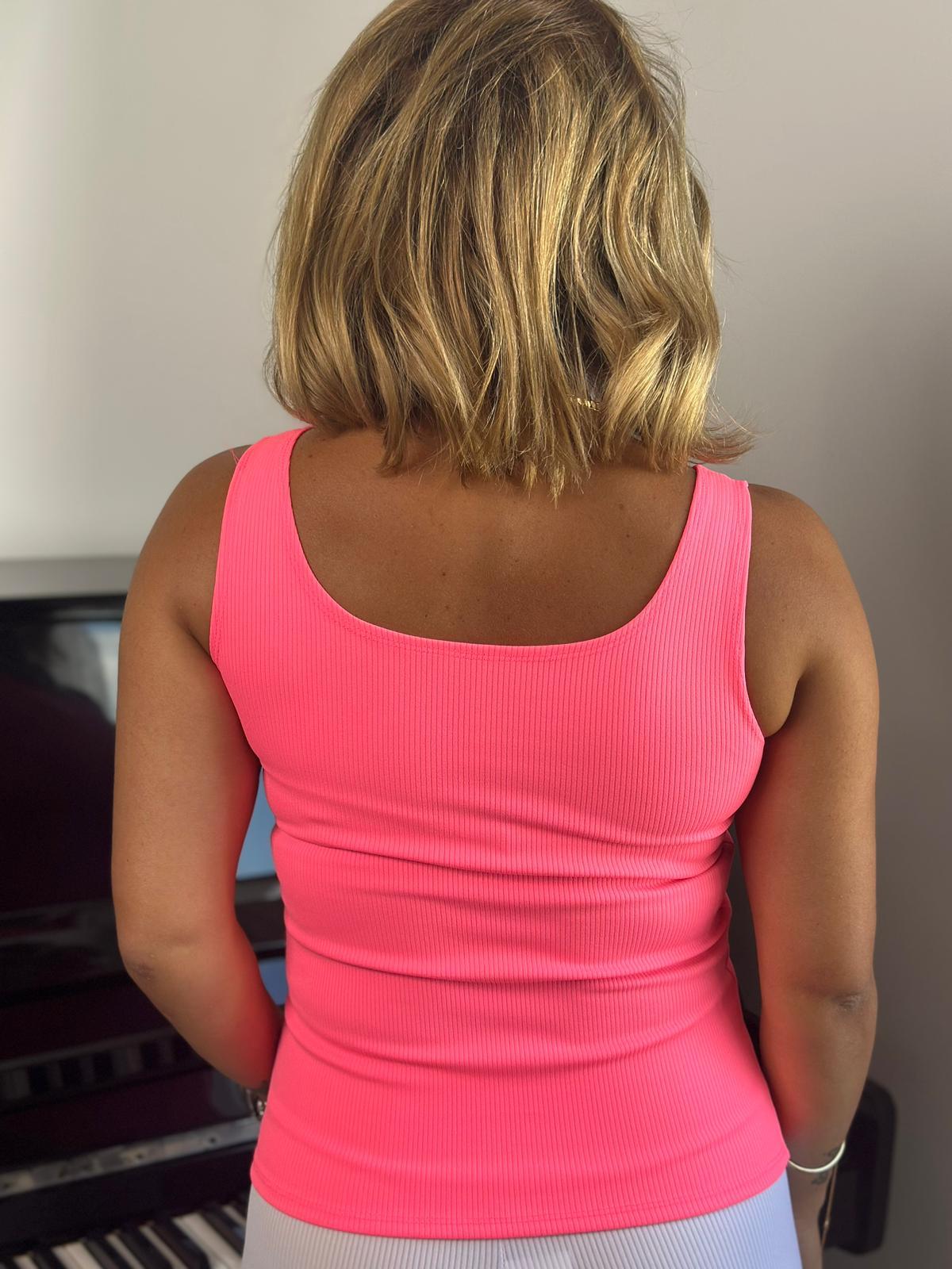Çift Omuzlu Uzun Fitilli Pembe Body