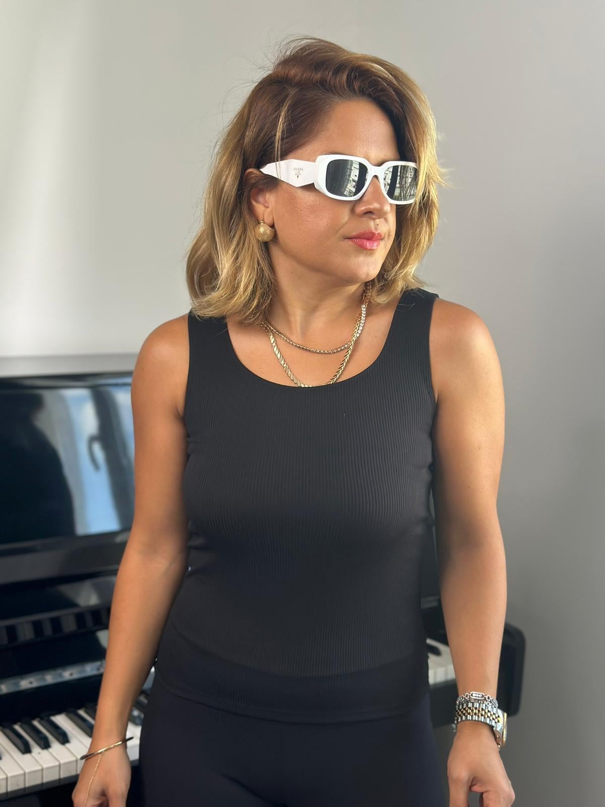 Çift Omuzlu Uzun Fitilli Siyah Body