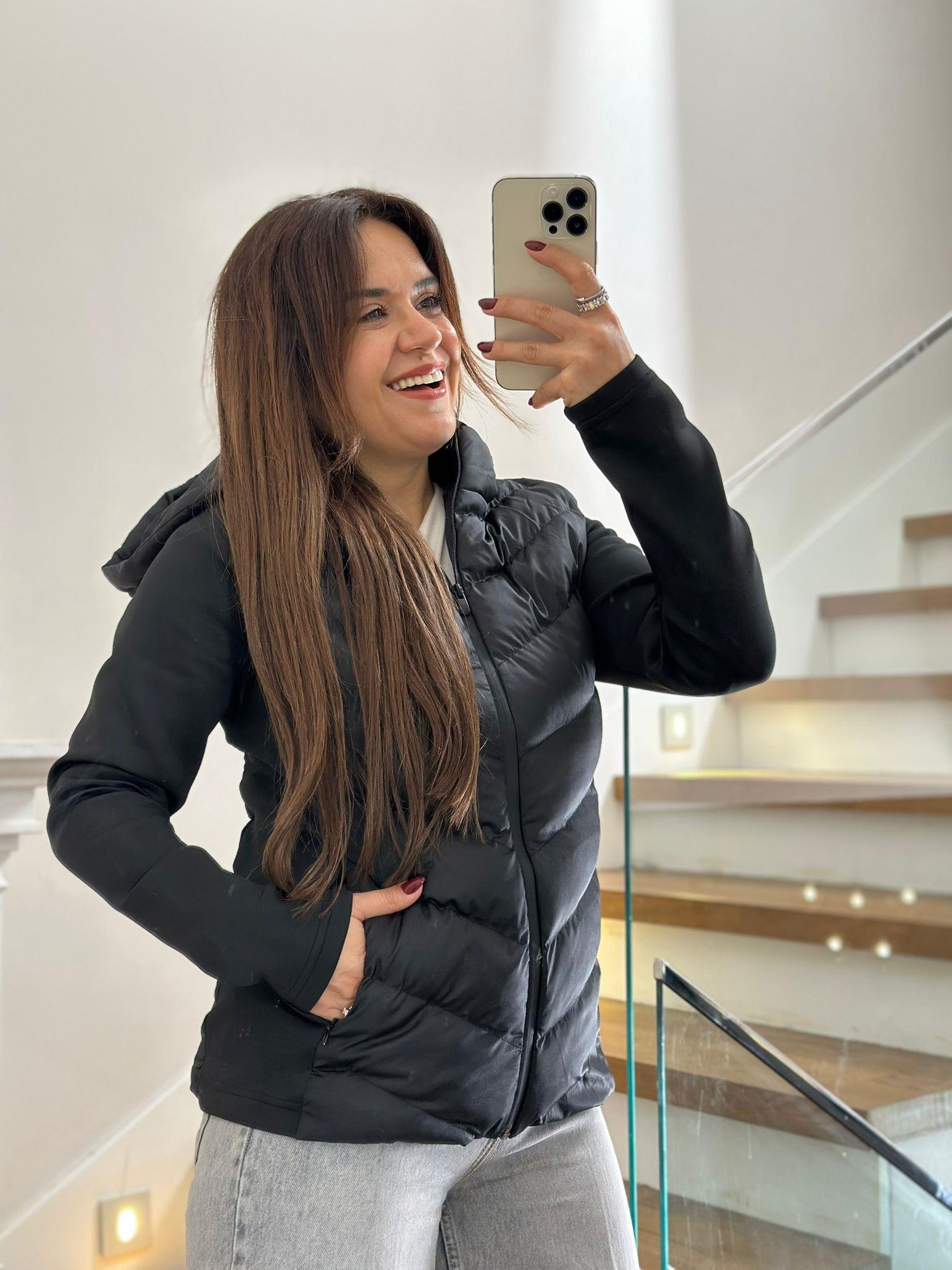 Dalgıç Şişme Siyah Mont