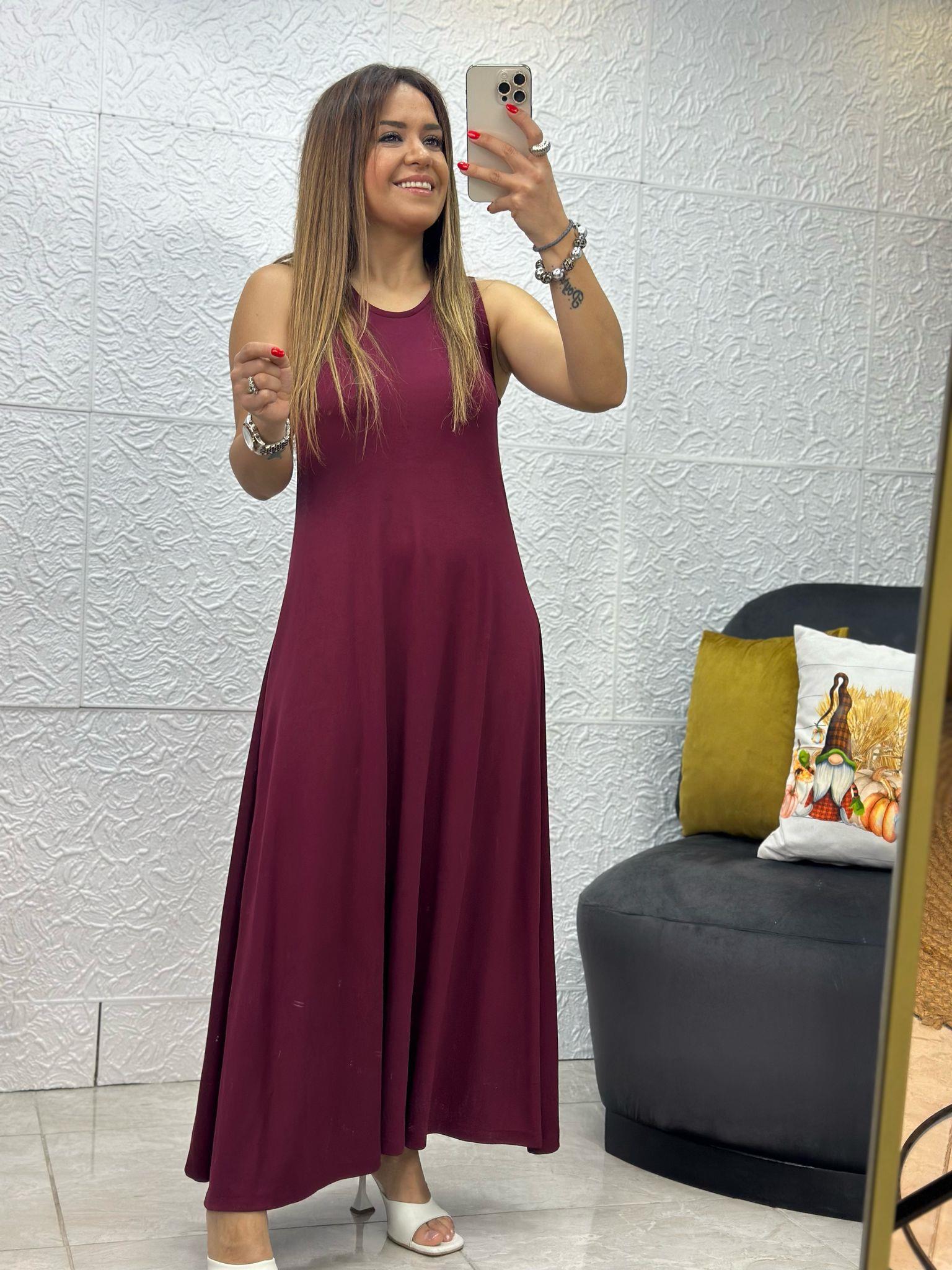 Düğmeli Kahverengi Elbise