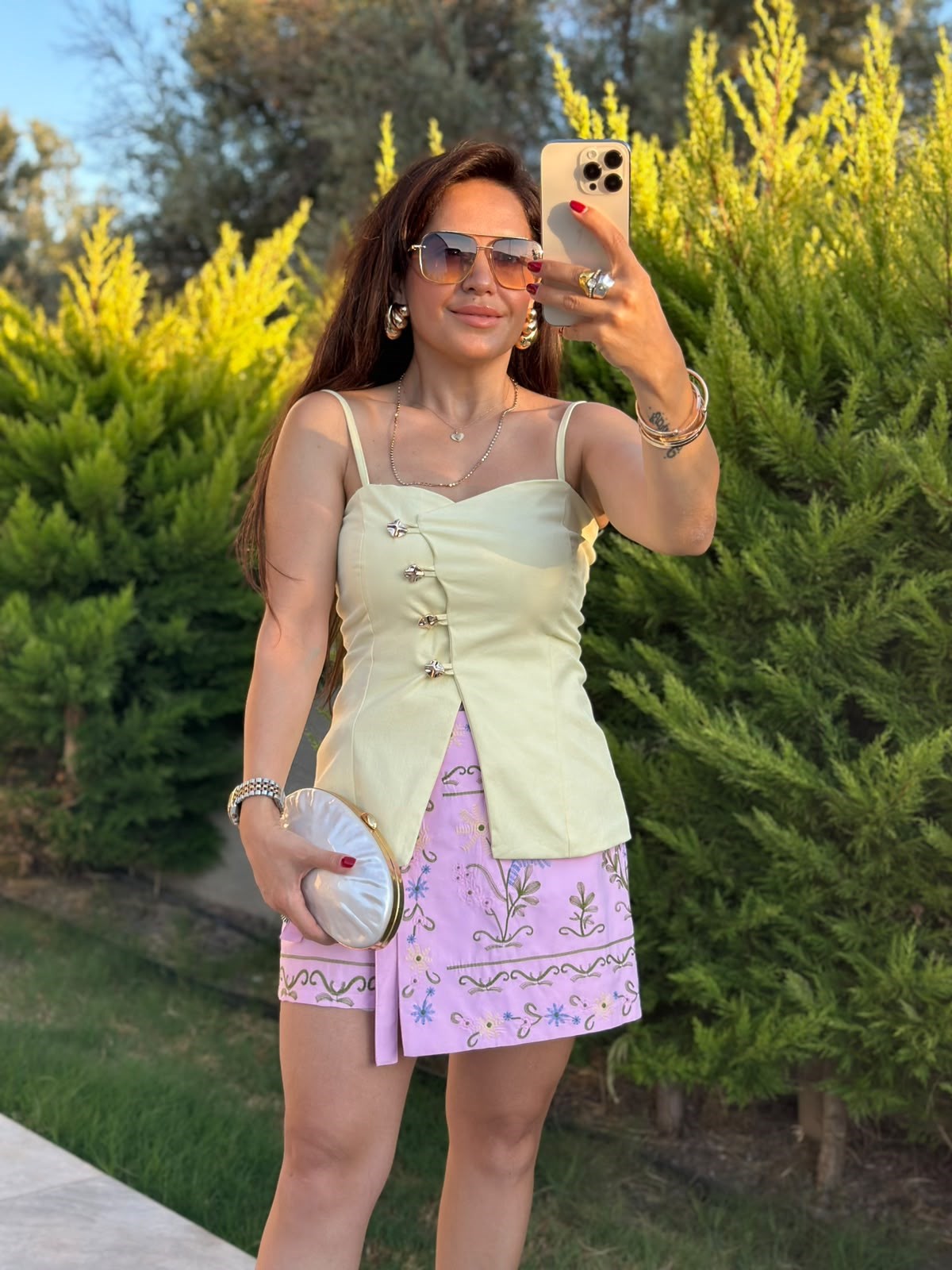 Düğmeli Sarı Yelek