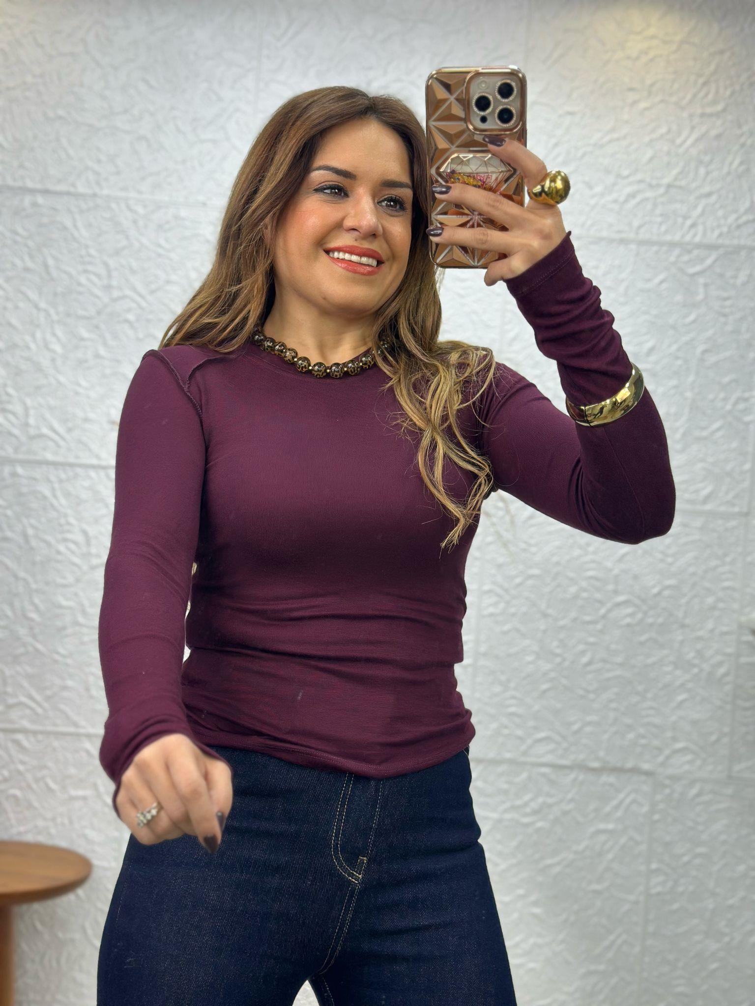 Düz Penye Bordo Body