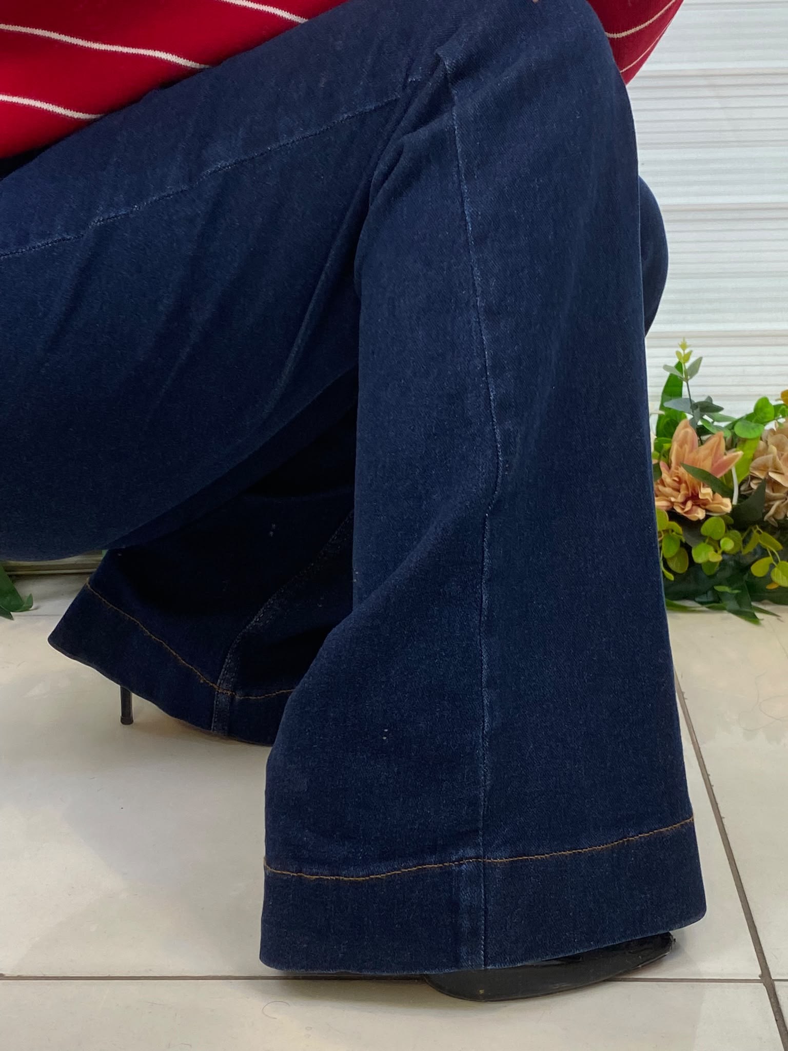 Jean Blue Flare Pantolon