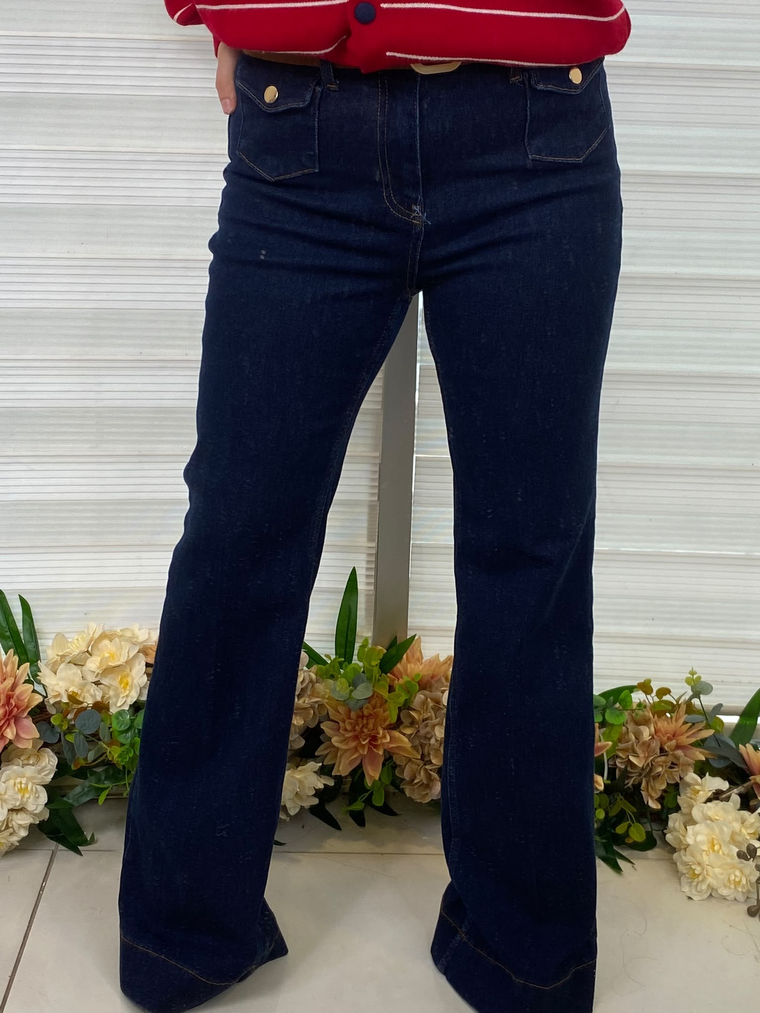 Jean Blue Flare Pantolon