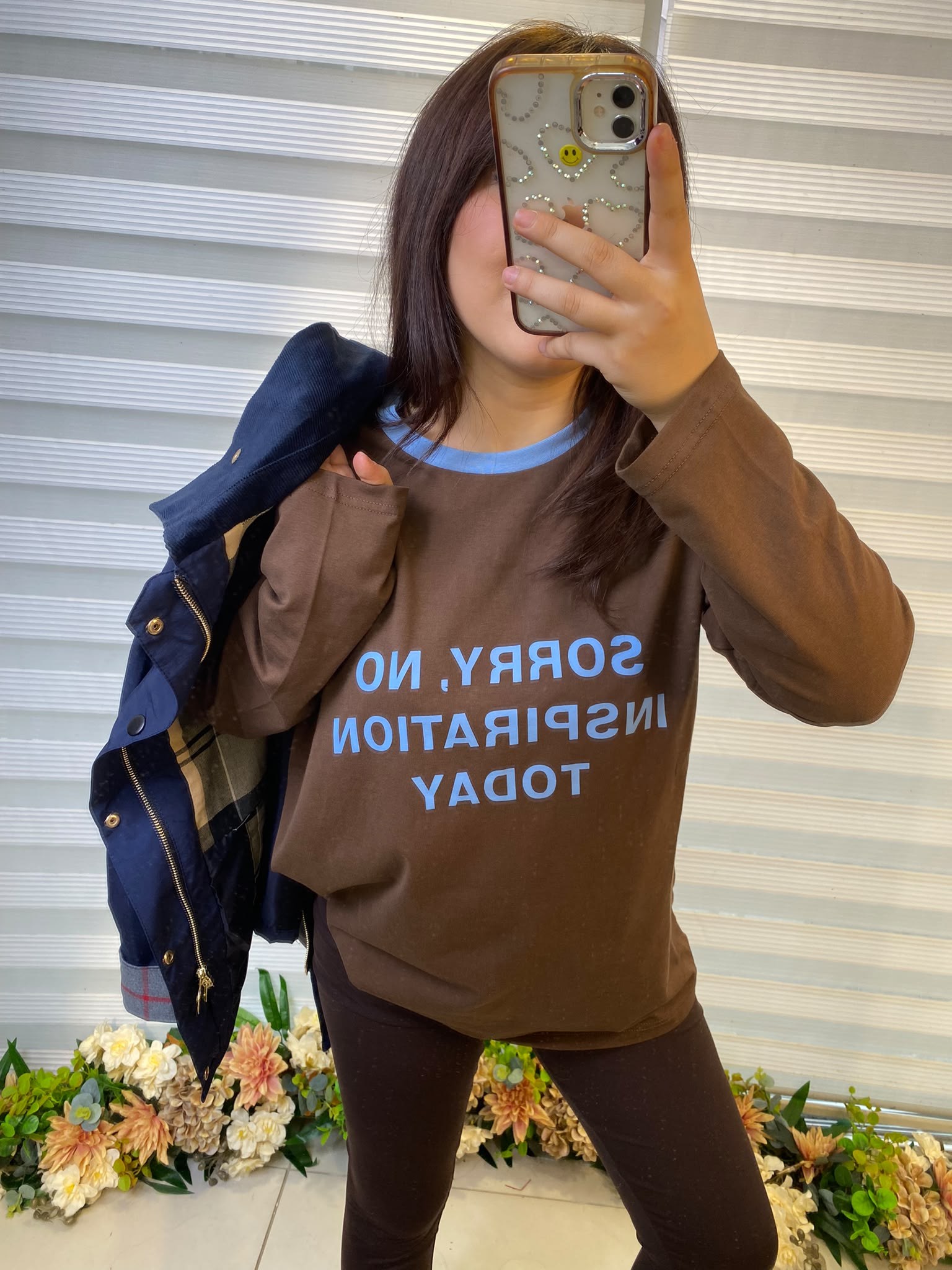 Kahve Mavi Soory No Sweatshirt