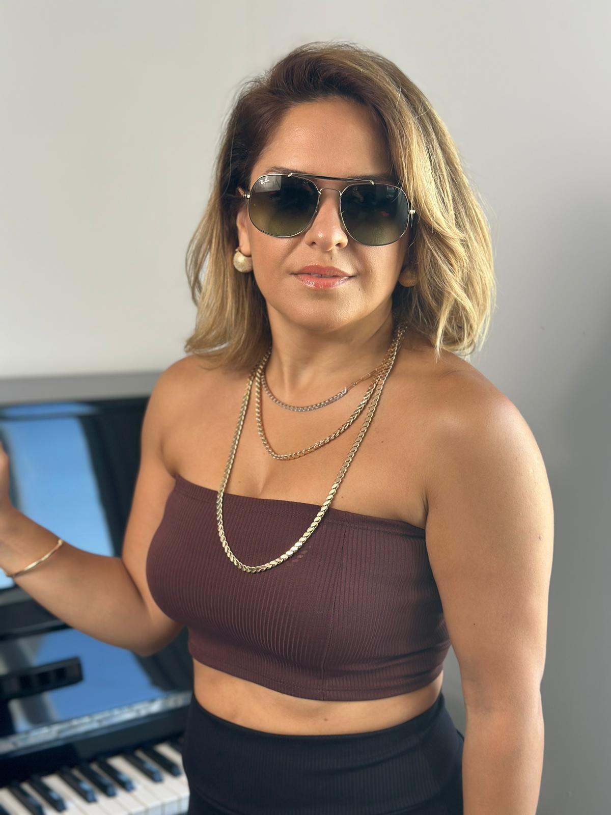 Kısa Straplez Kahverengi Crop