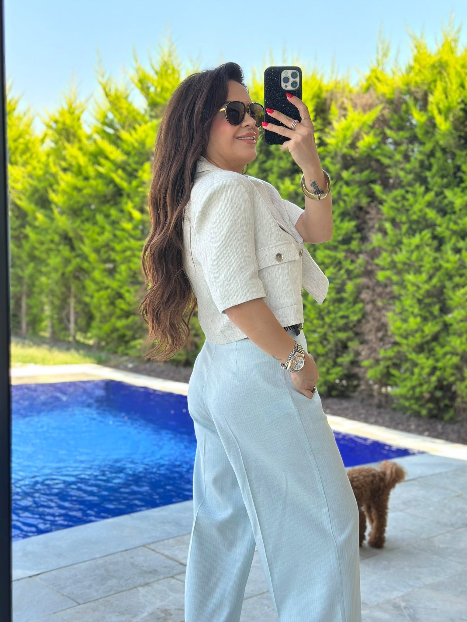 Krem Kısa Ceket