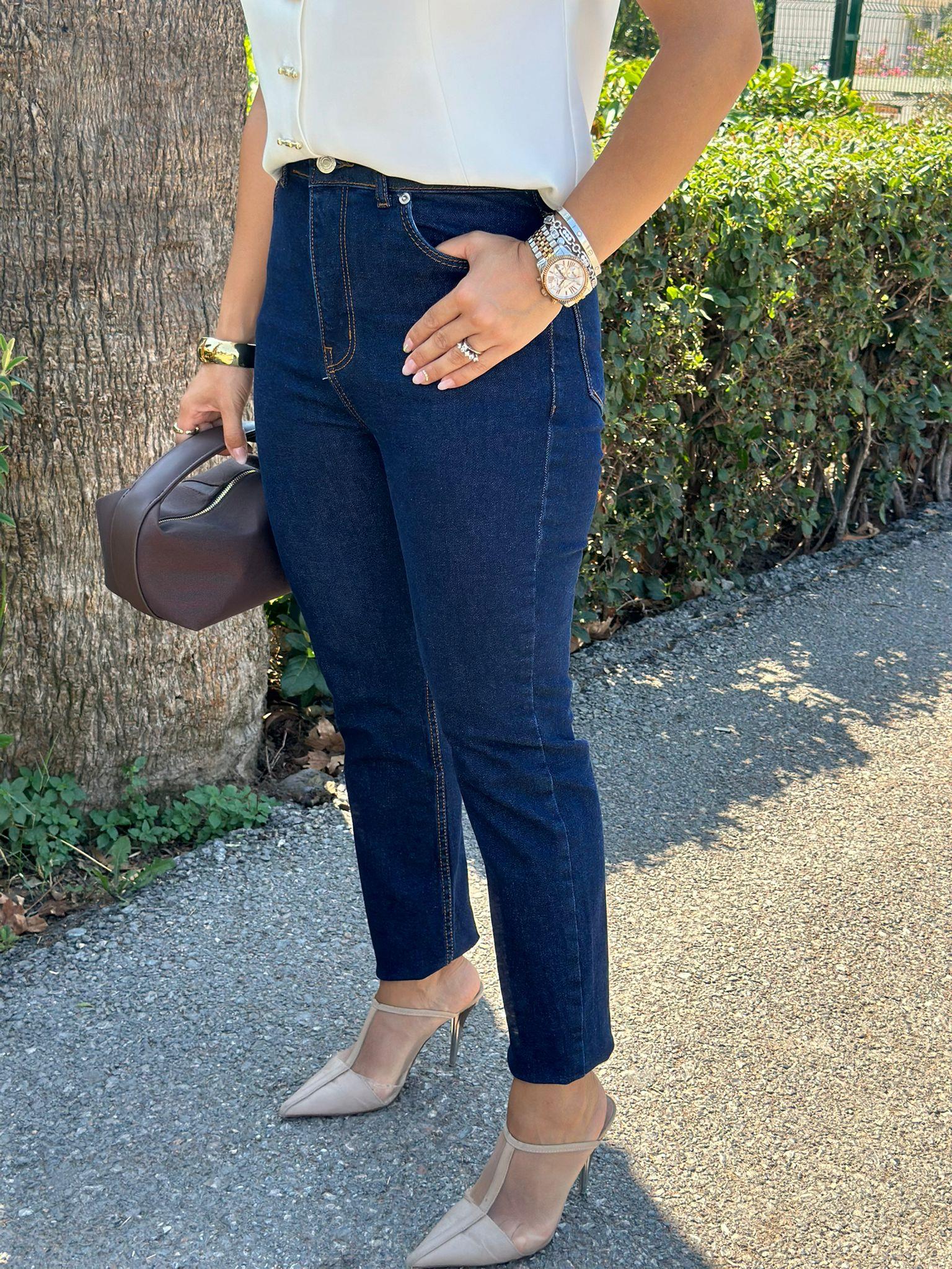 Lacivert Jean Pantolon