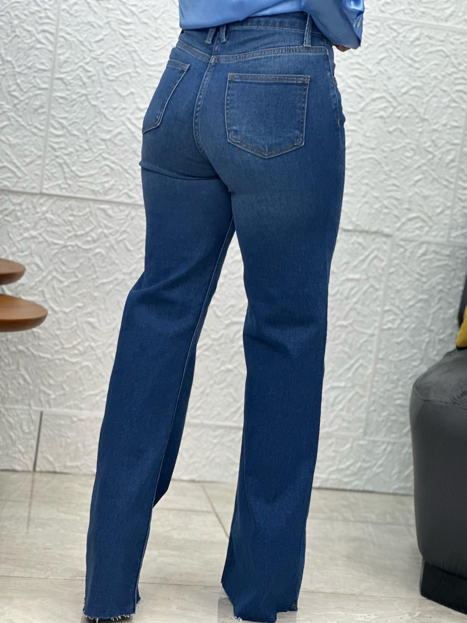 Mavi İspanyol Paça Jean Pantolon