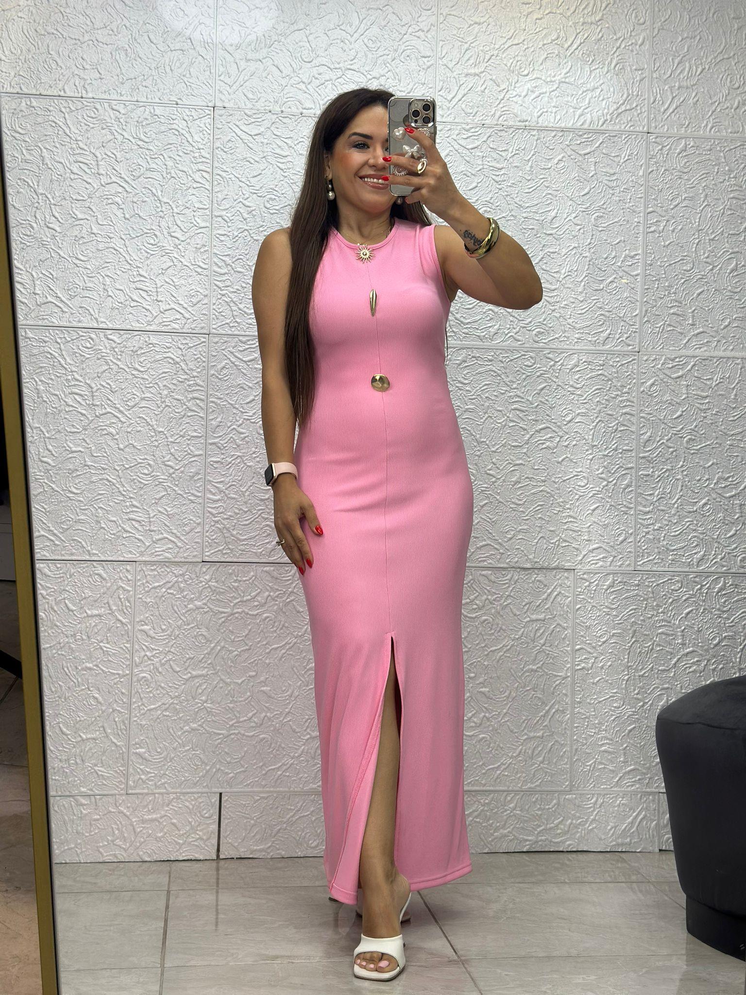 Pembe Otoman Elbise