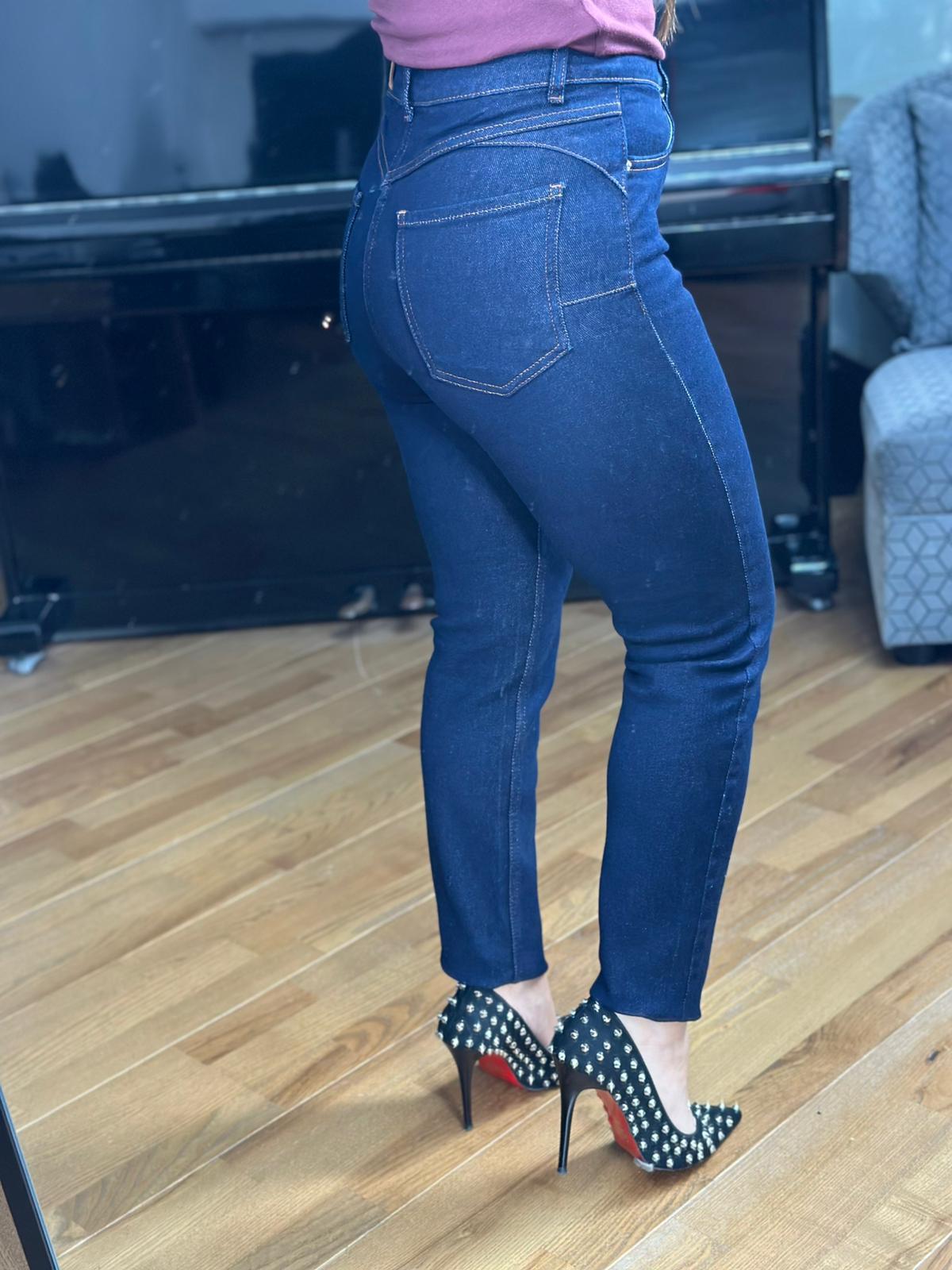 Push-Up Lacivert Jean