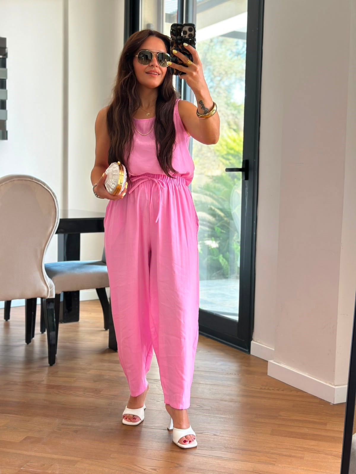 Şeker Pembe Modal Pantolon Takım