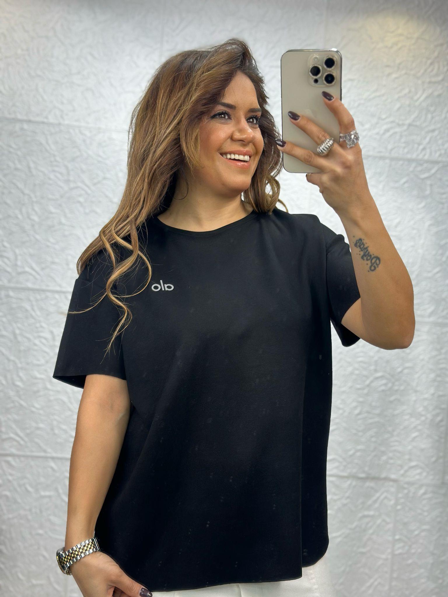 Siyah Alo Tshirt