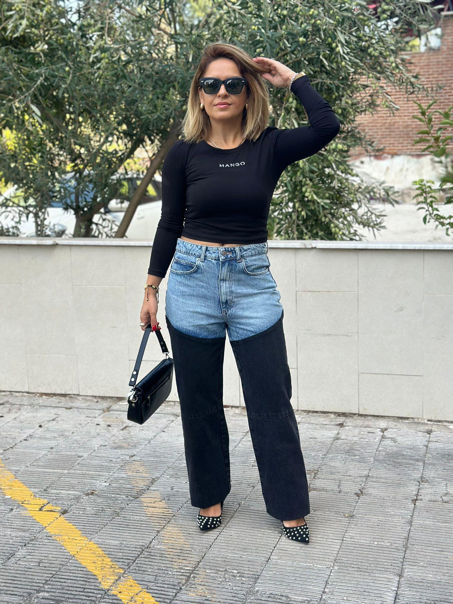 Siyah Crop Body