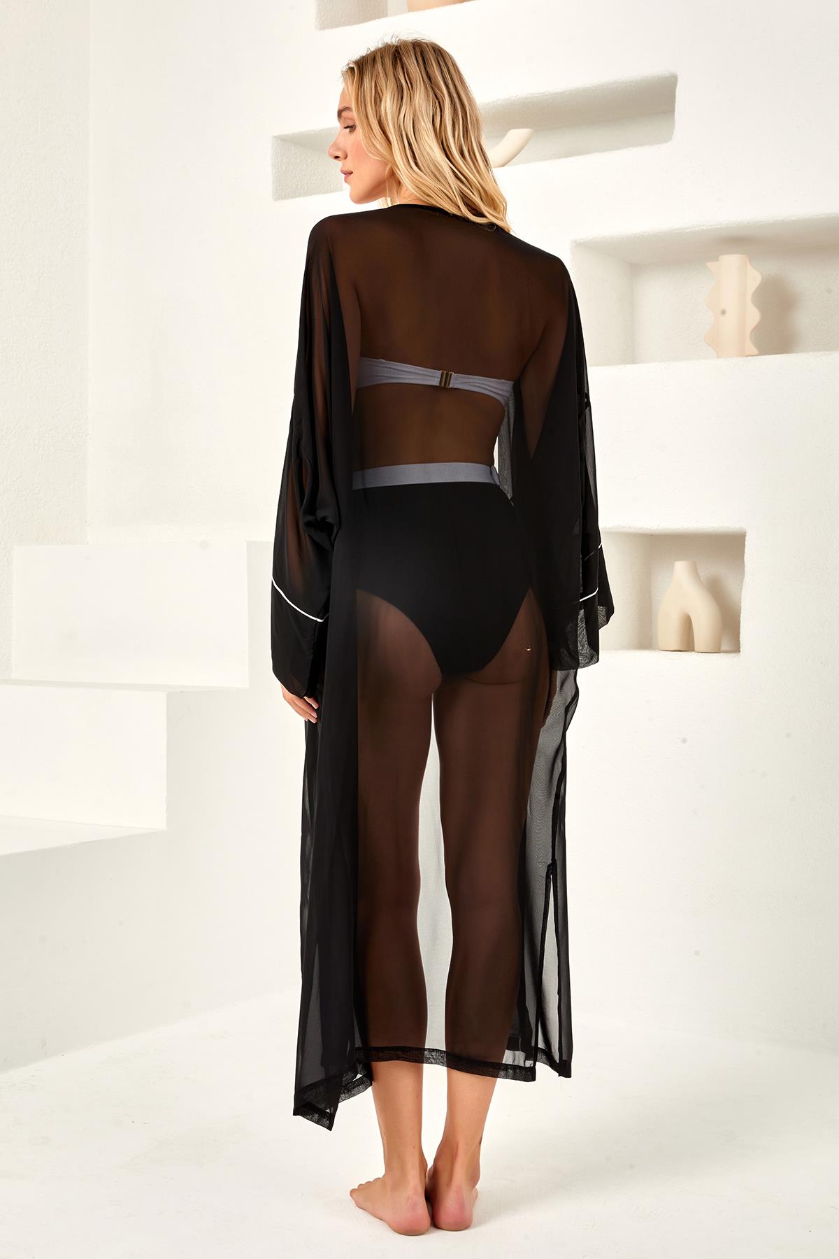Siyah Kaftan Pareo
