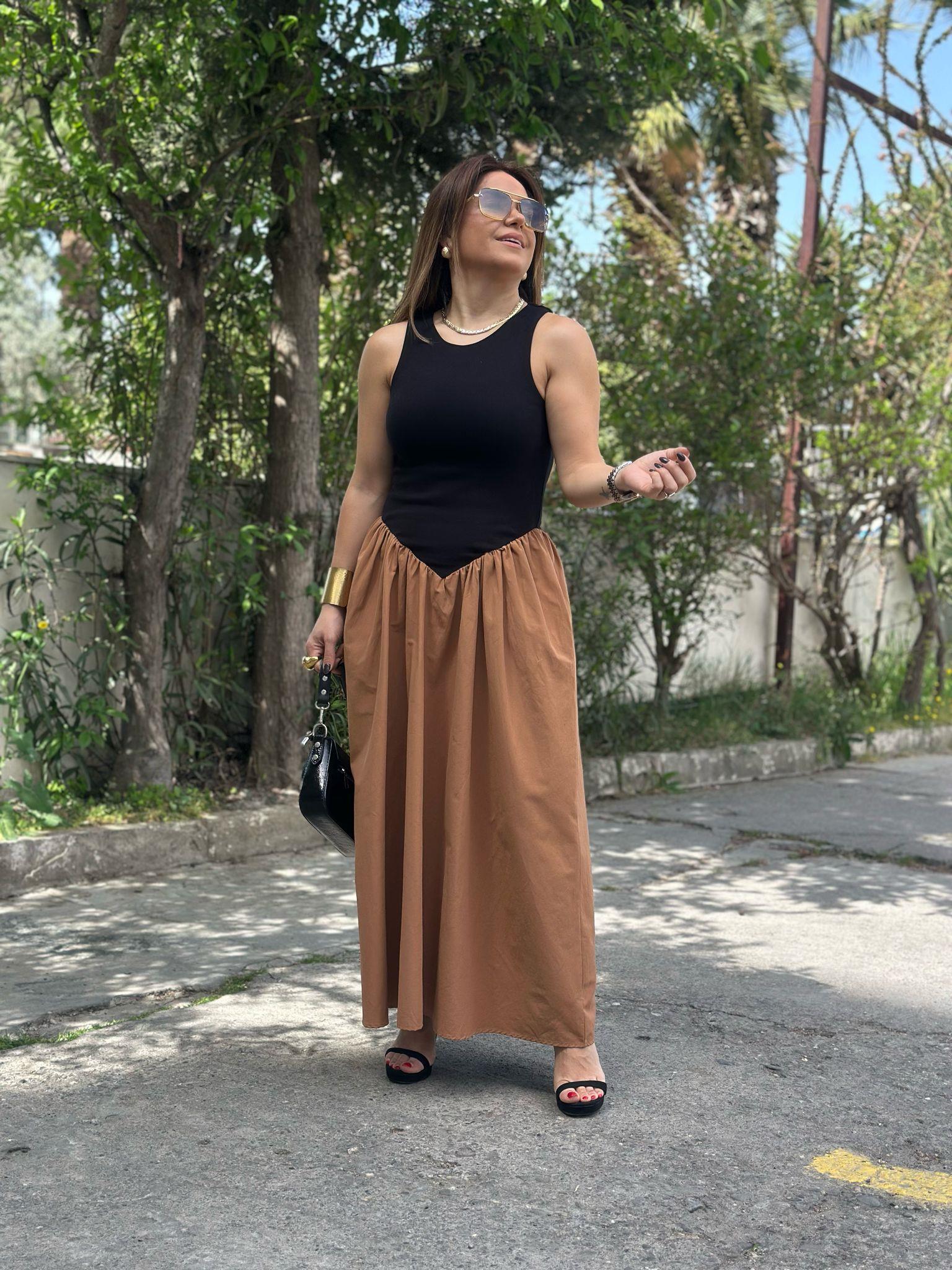 Siyah Taba Elbise