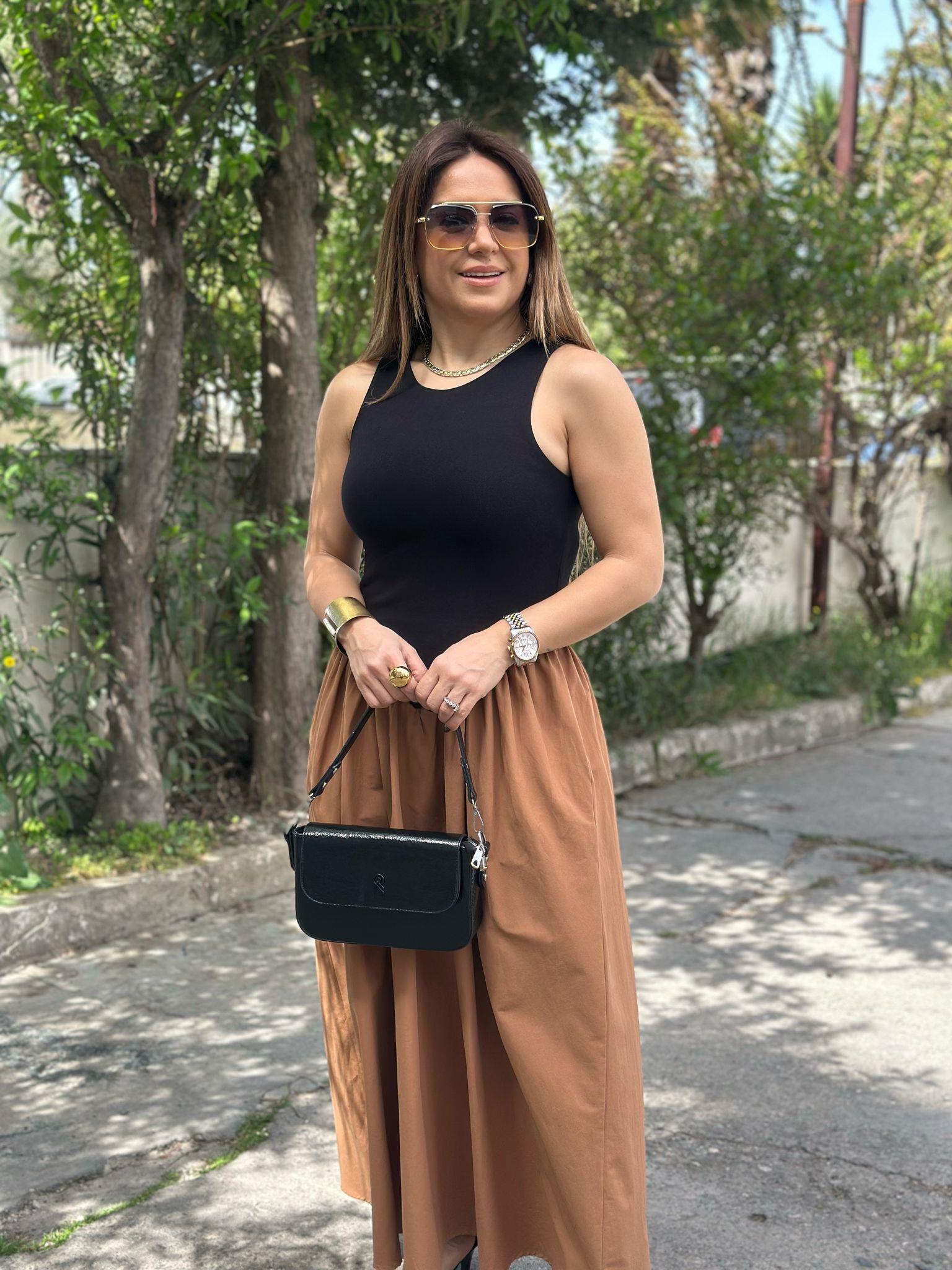 Siyah Taba Elbise