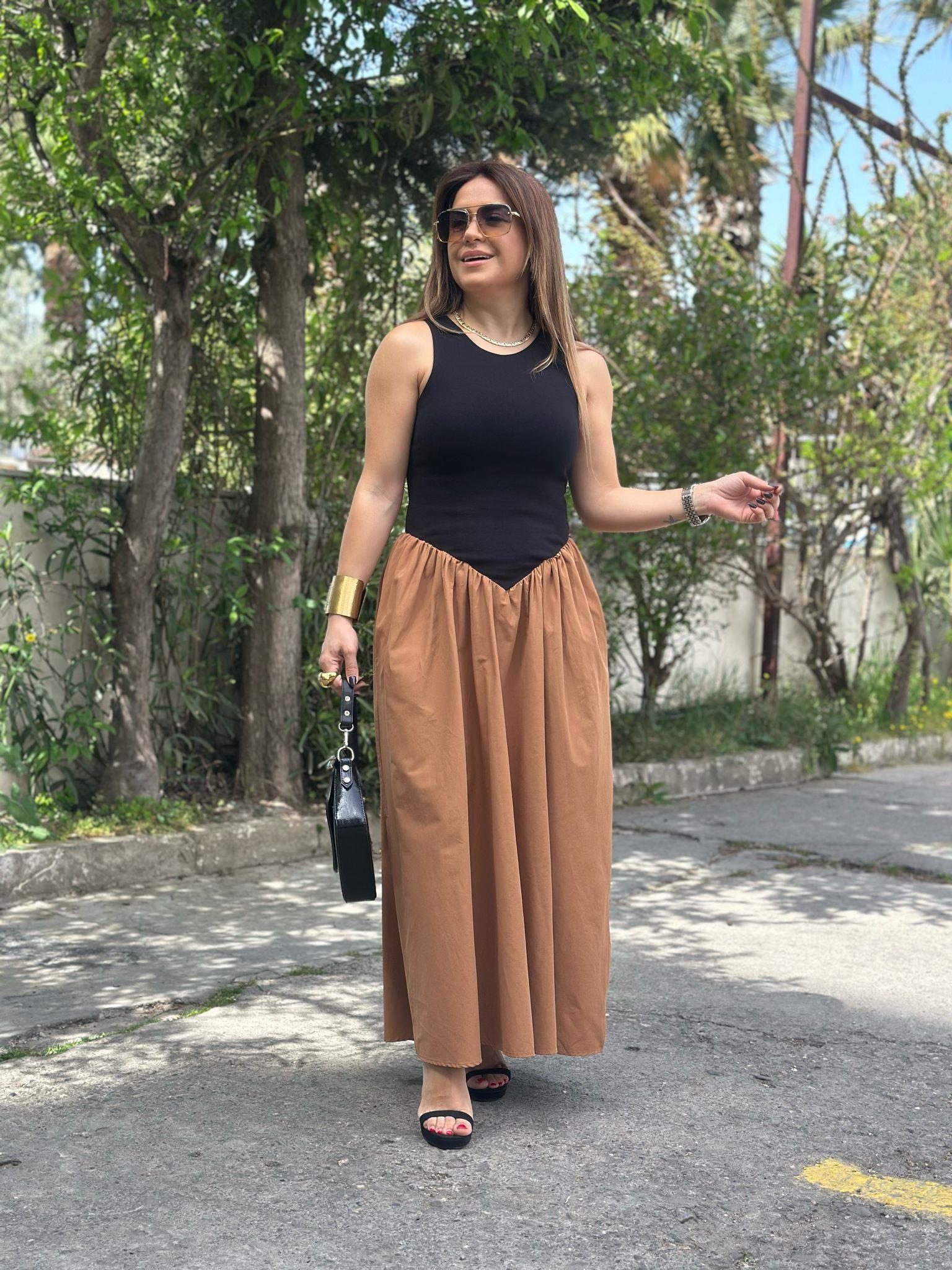 Siyah Taba Elbise