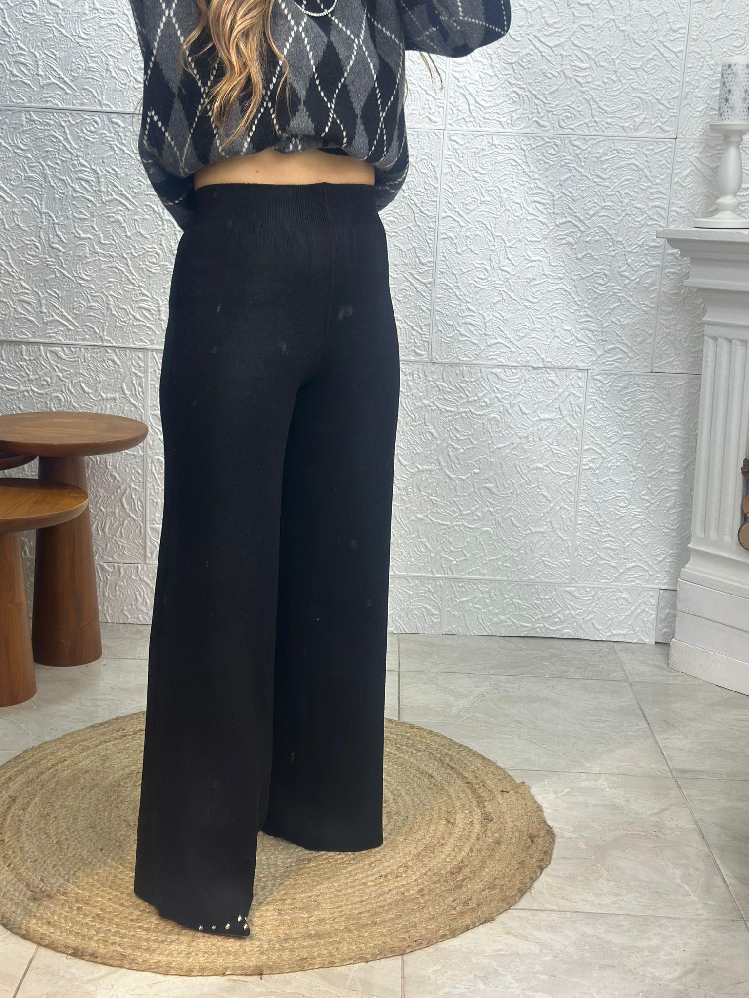 Siyah Triko Pantolon