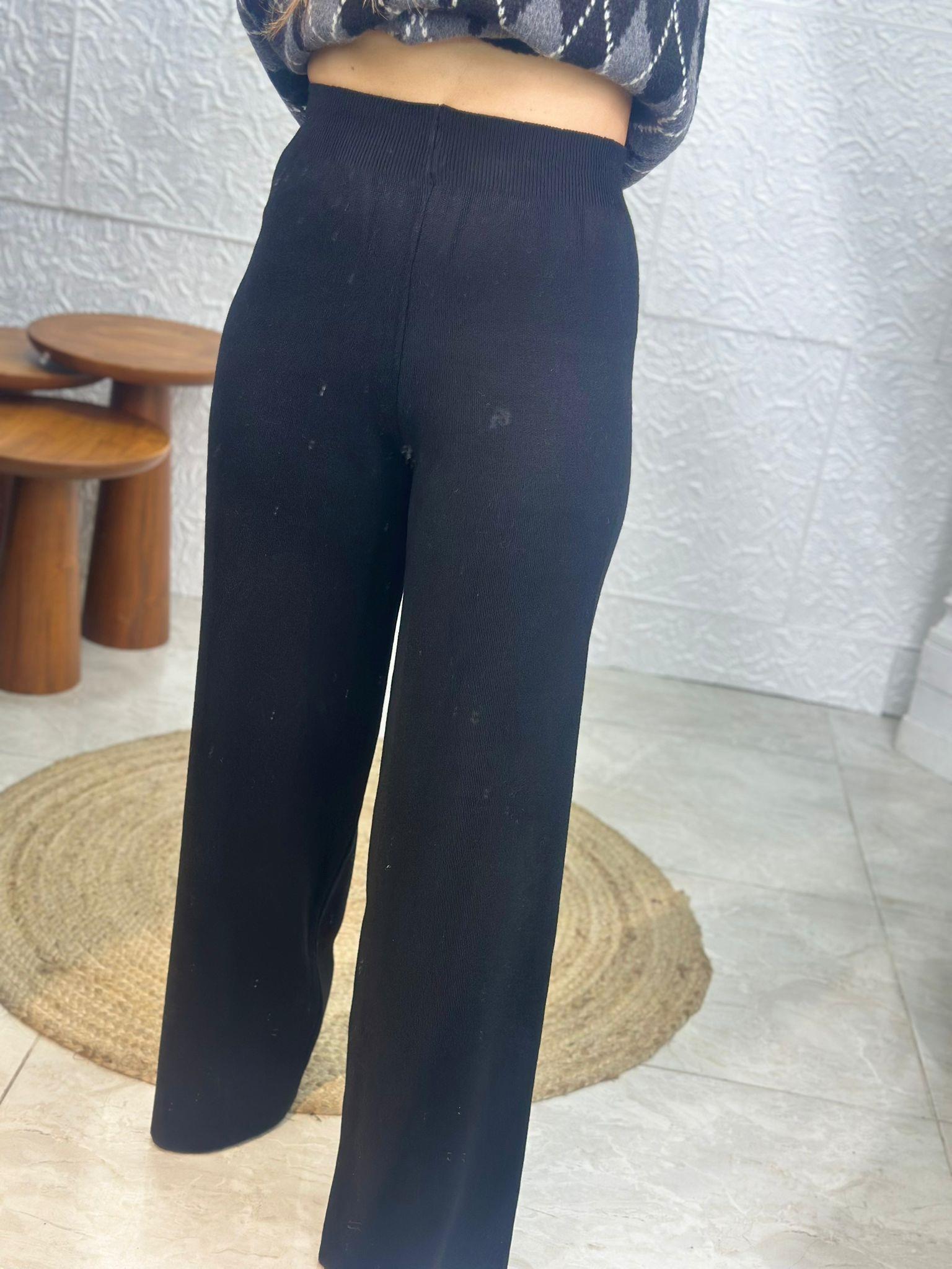 Siyah Triko Pantolon