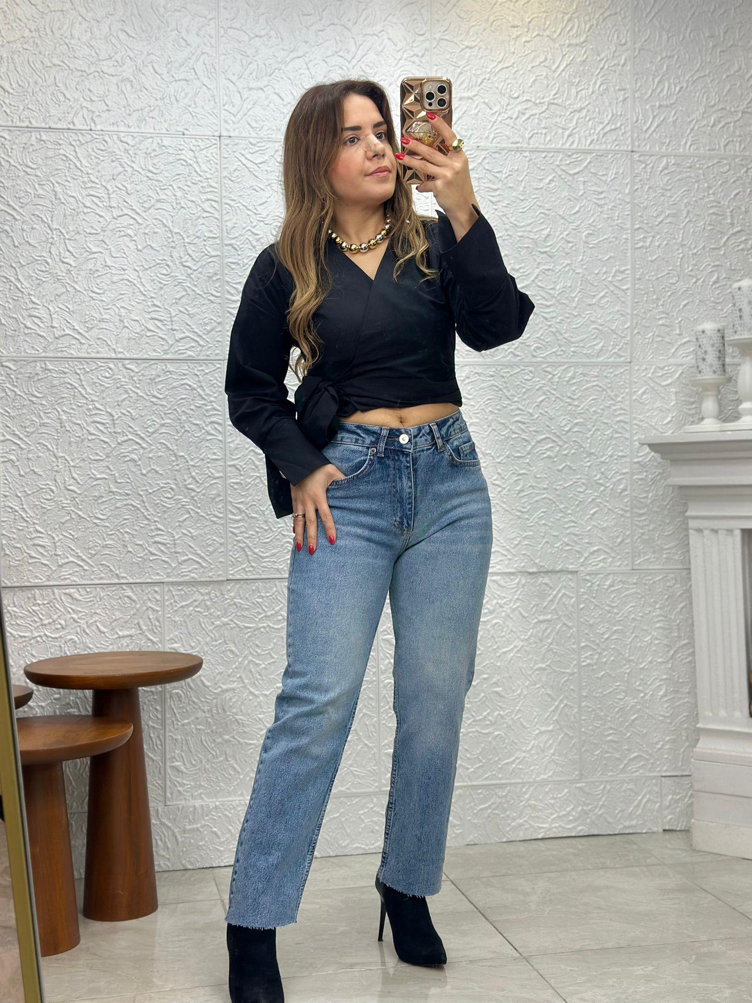 Taşlanmış Mavi Zr Jean Pantolon