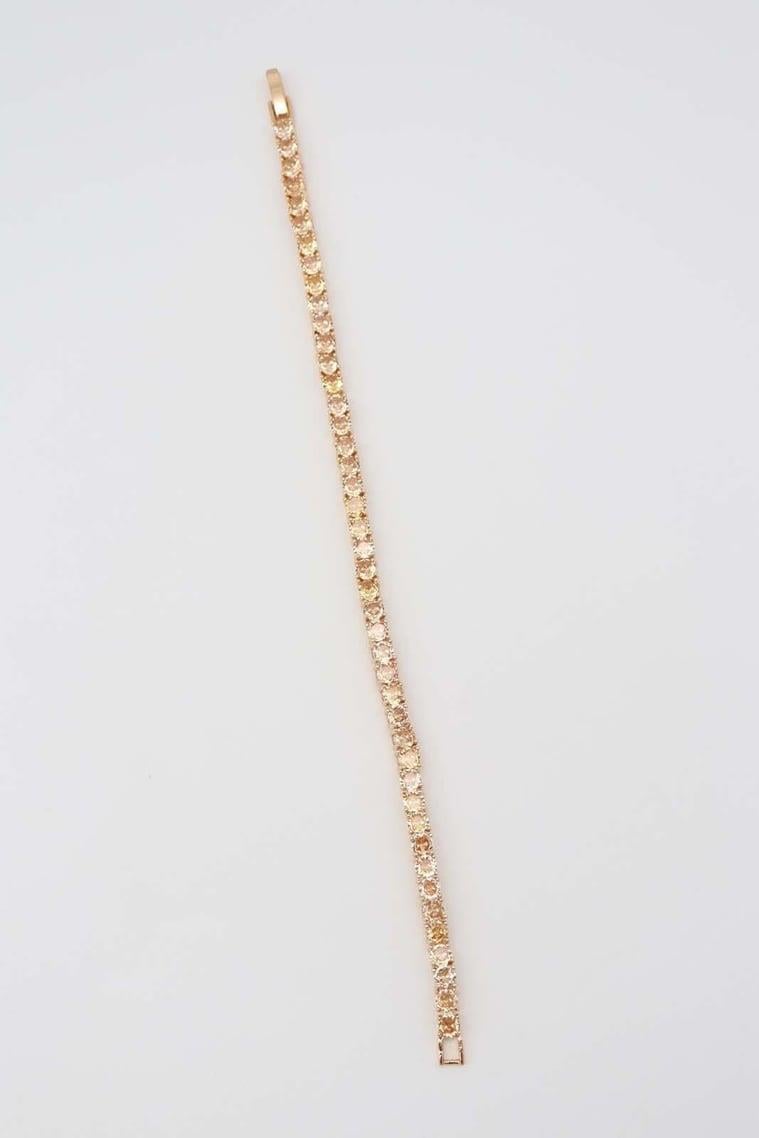 Taşlı Gold Bileklik