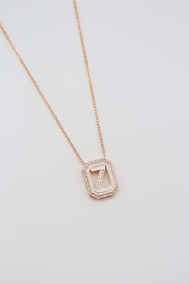 Z Harfli Gold Kolye