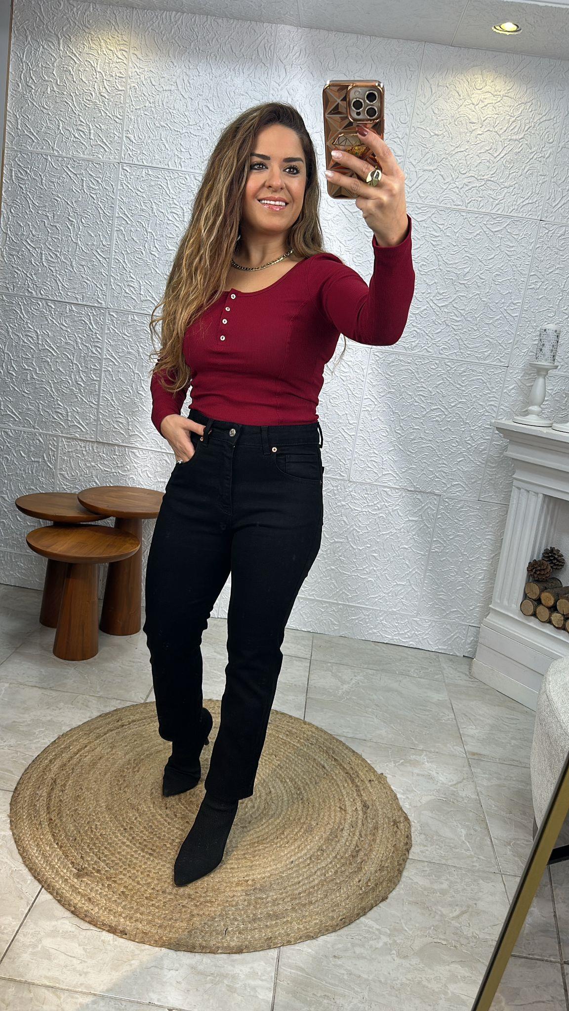 ZR SİYAH MOM JEAN