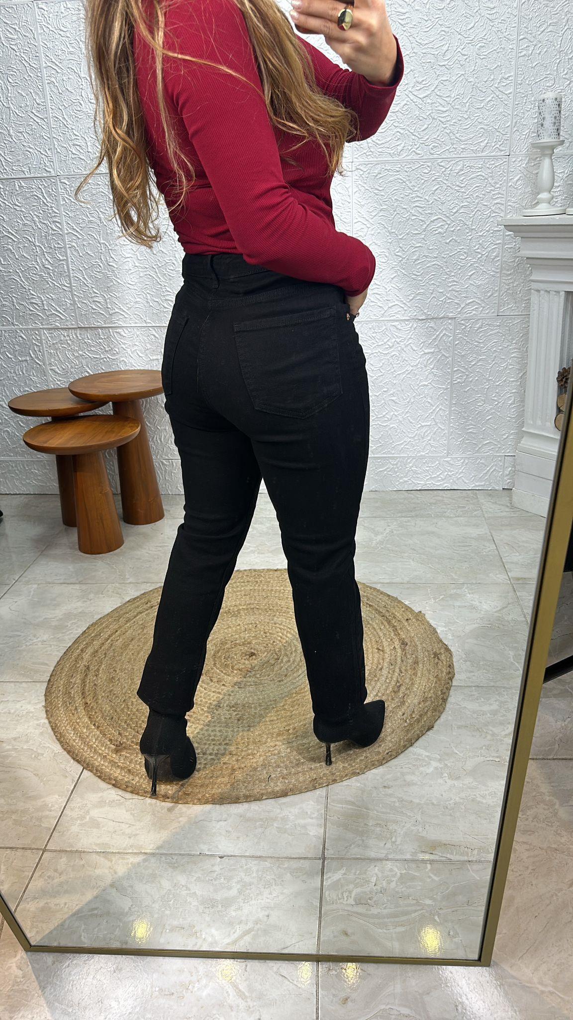 ZR SİYAH MOM JEAN