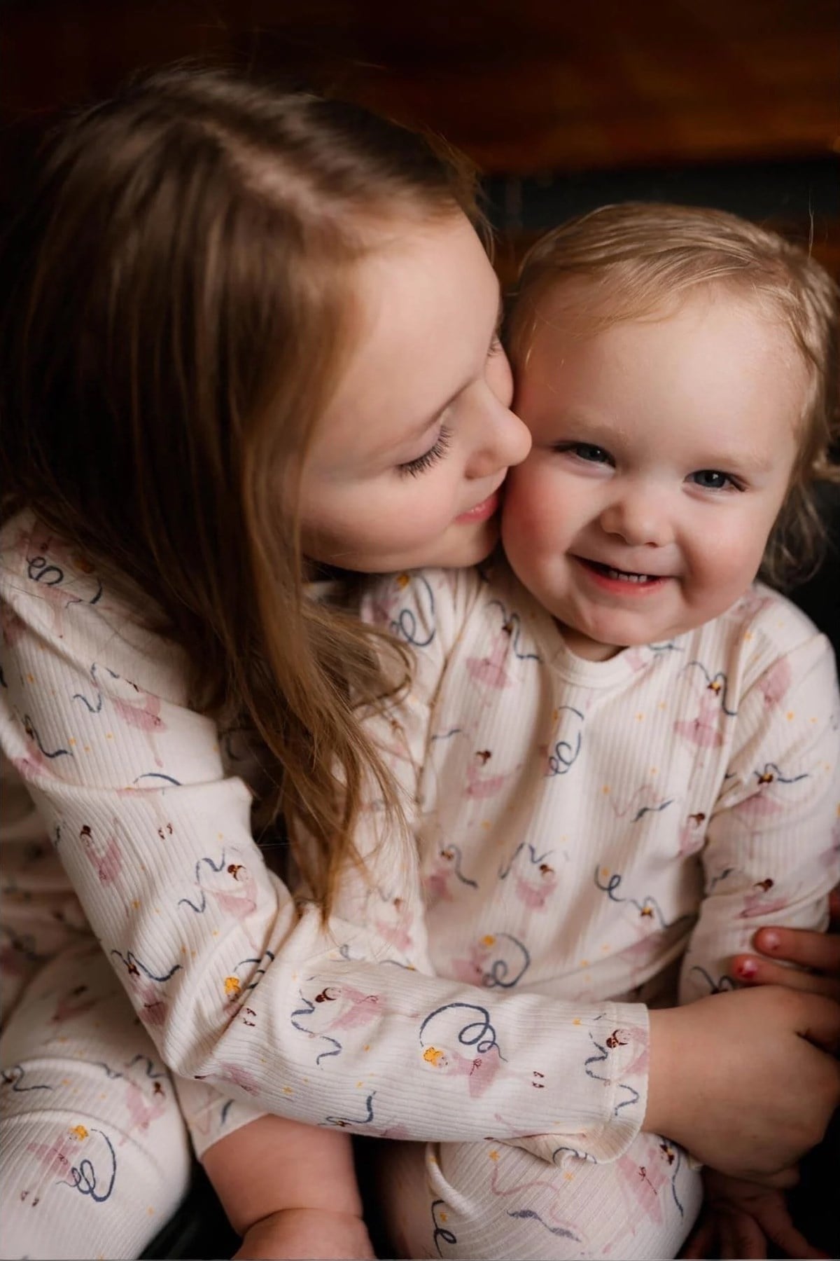 Antebies / Bale Masalı Uzun Kollu Taytlı Pijama Takımı Pembe