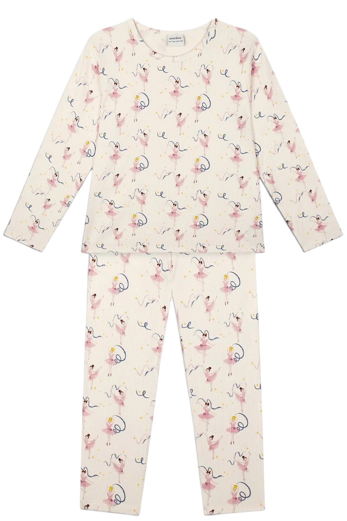 Antebies / Bale Masalı Uzun Kollu Taytlı Pijama Takımı Pembe